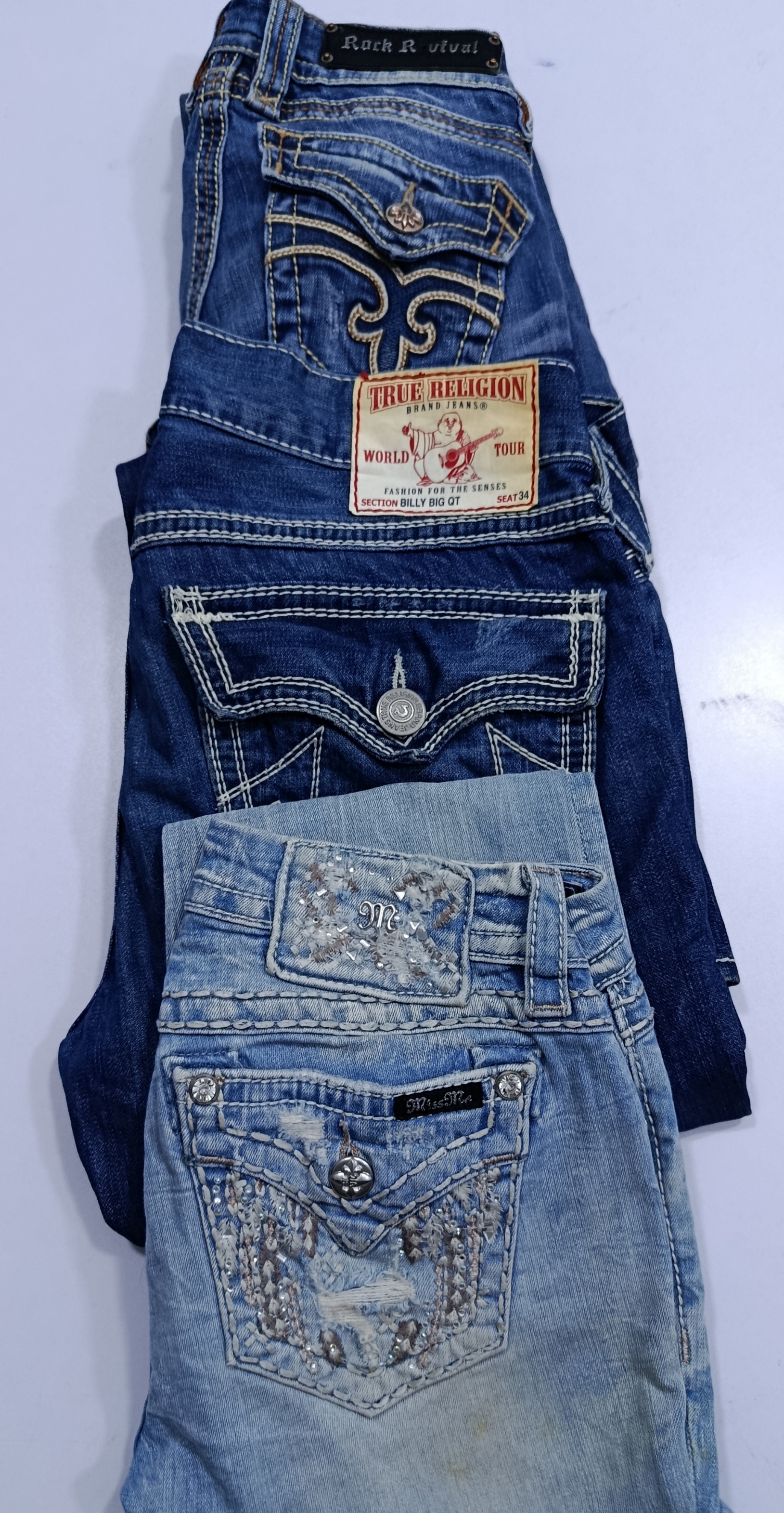 MM/RR/TR Flared/Bootcut jeans 14Pcs (RV # 399)