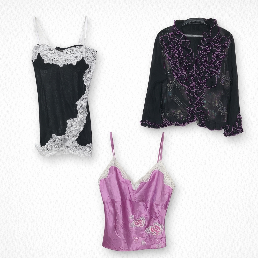 Vintage Y2K Camisole & Lace Tops