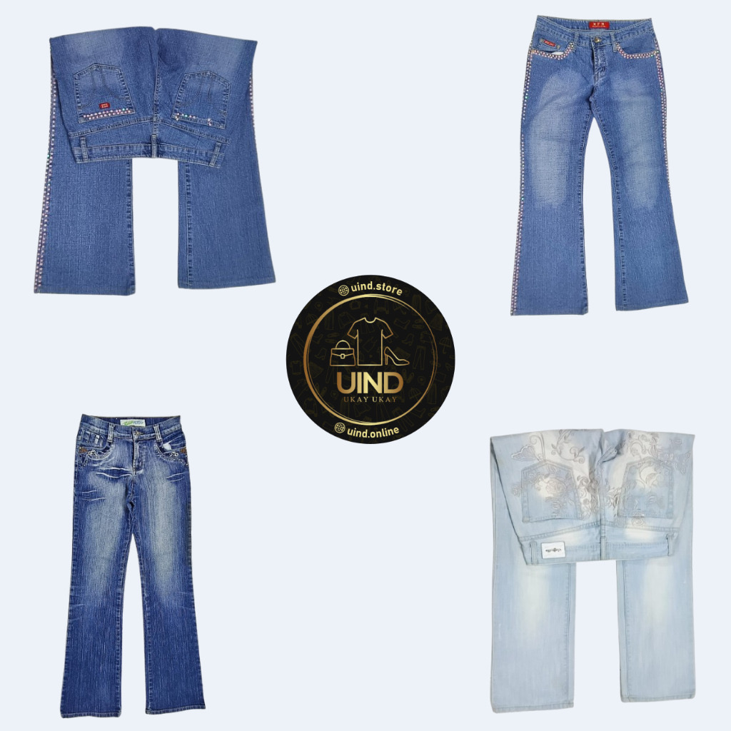 Y2K IT Girl Jeans ft lots of embellished