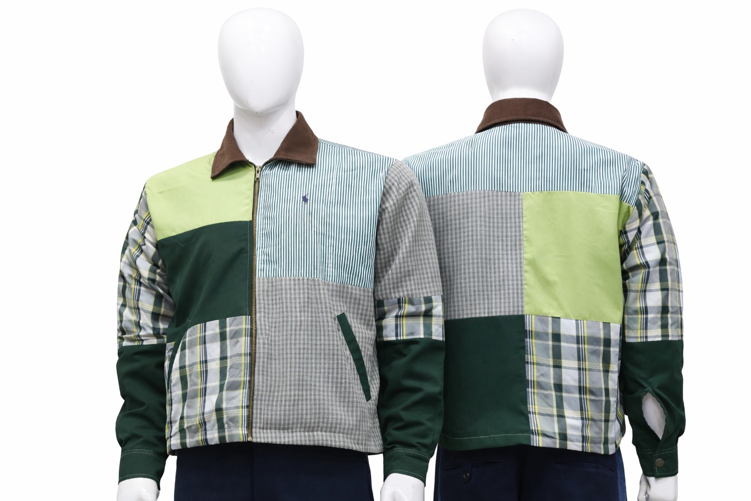 CR1403 Upcycled Patchwork Jacket