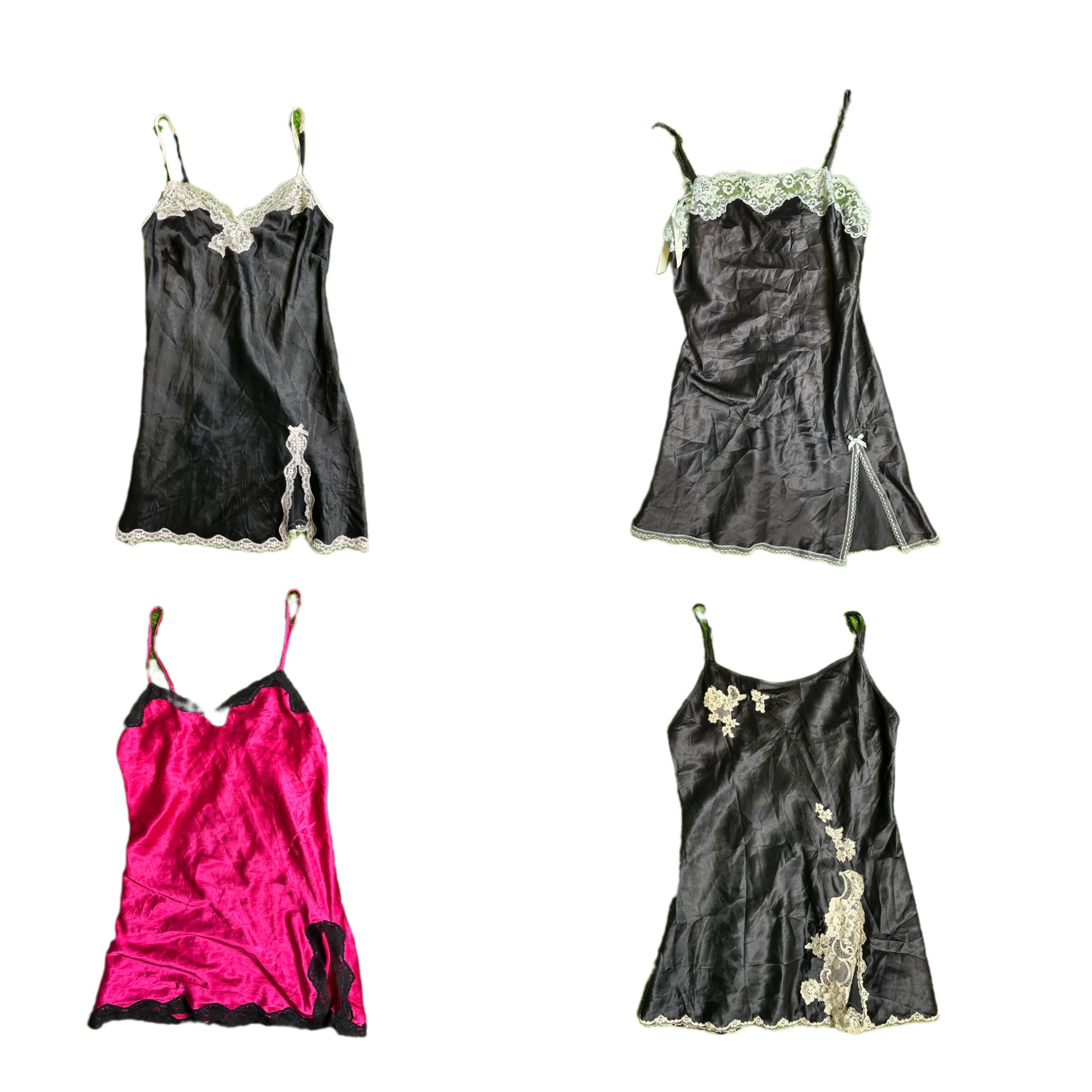 Y2K Romantic Vibe Silk Tops (TVL-321)