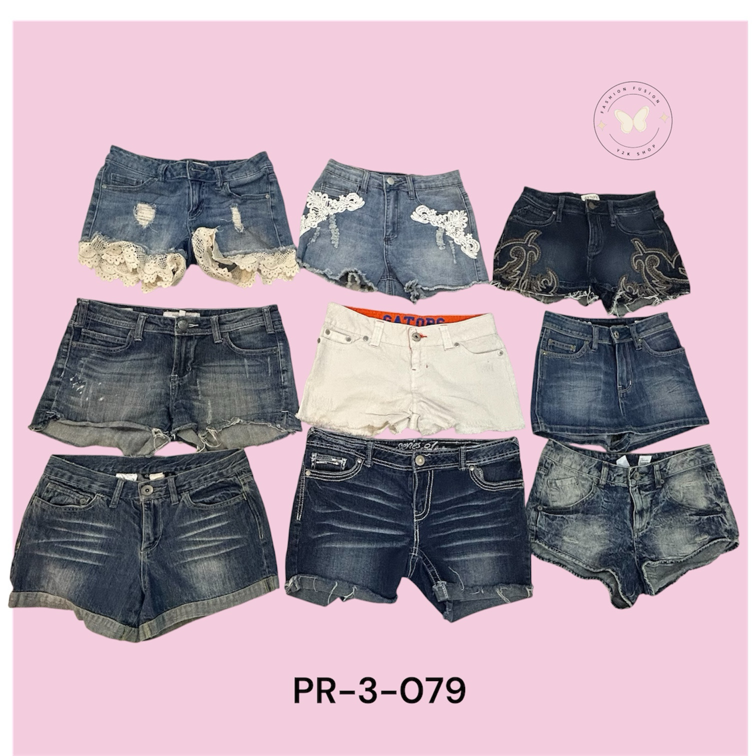 Classic Blue Denim Mini Shorts for Women – Stretch..