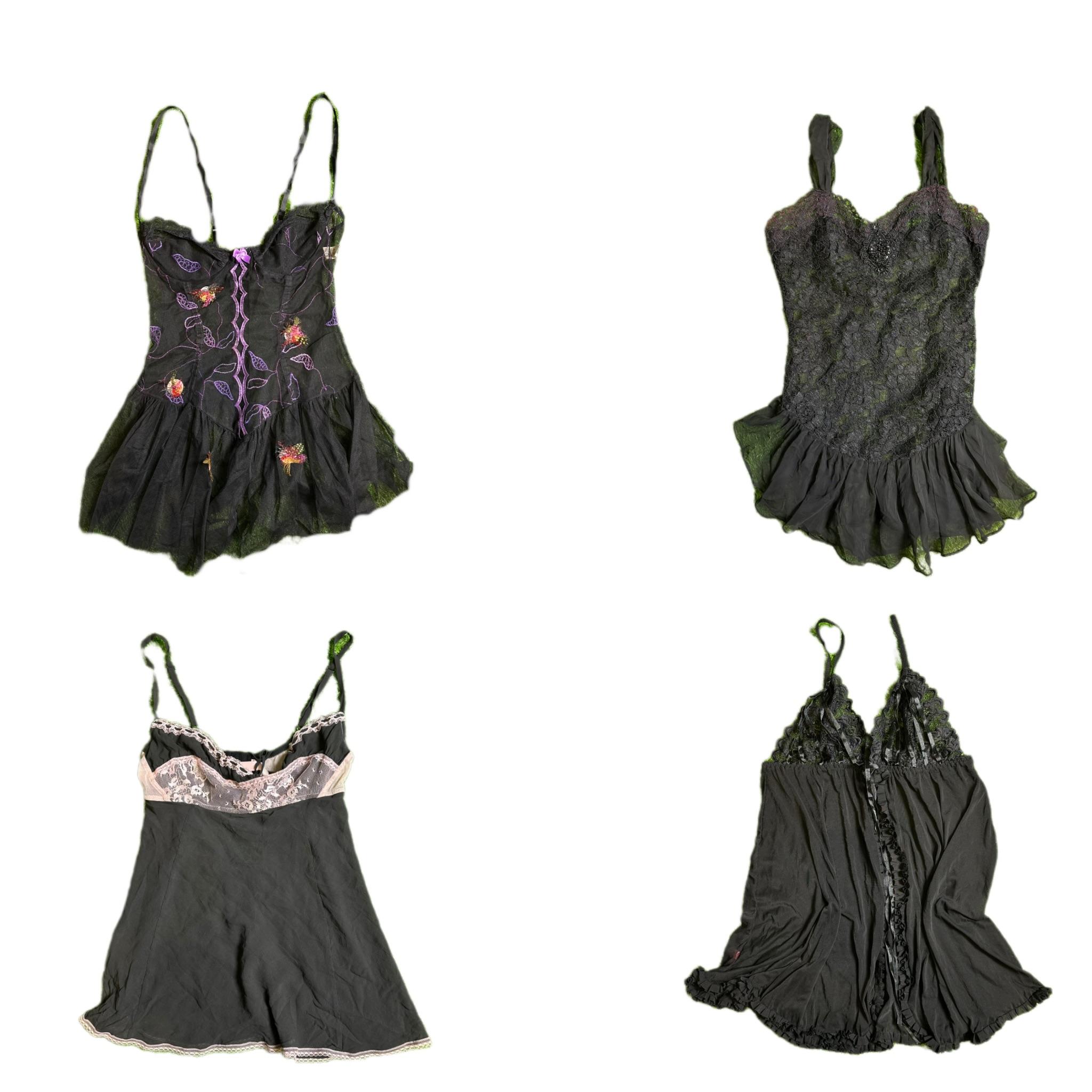 Y2K Gothic Vibe Cami Tops (TVL-323)