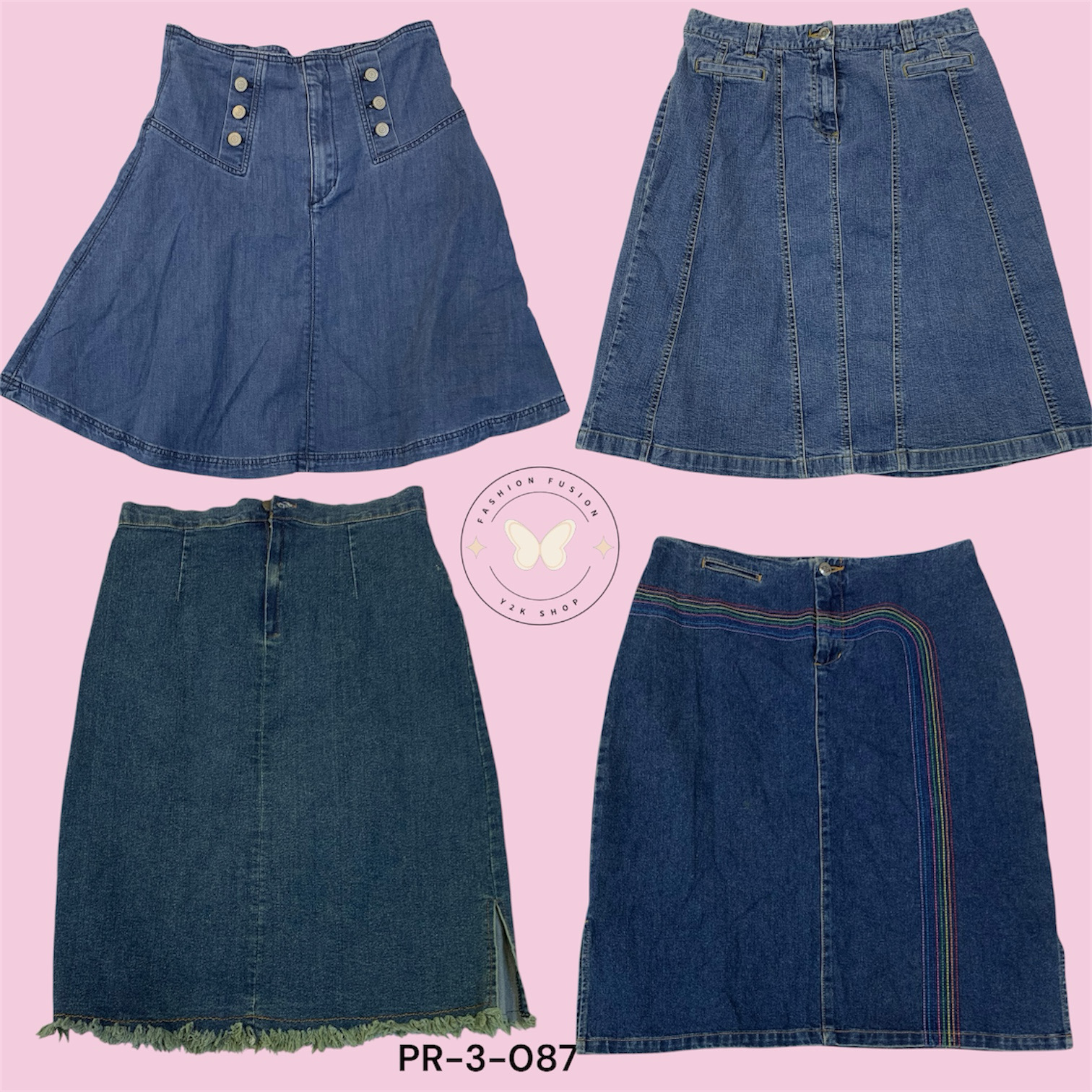 Women’s Mid Length Denim Skirt – Classic Straight ..