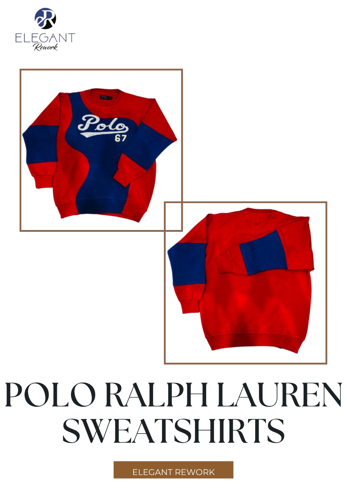 UPCYCLED Ralph Lauren Polo Sweatshirts -..