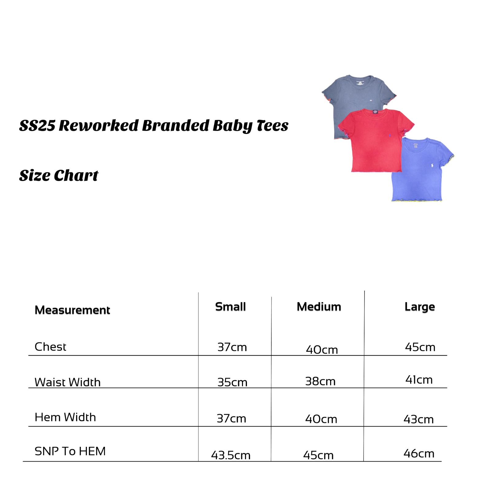 Upcycled Branded Bady Tees