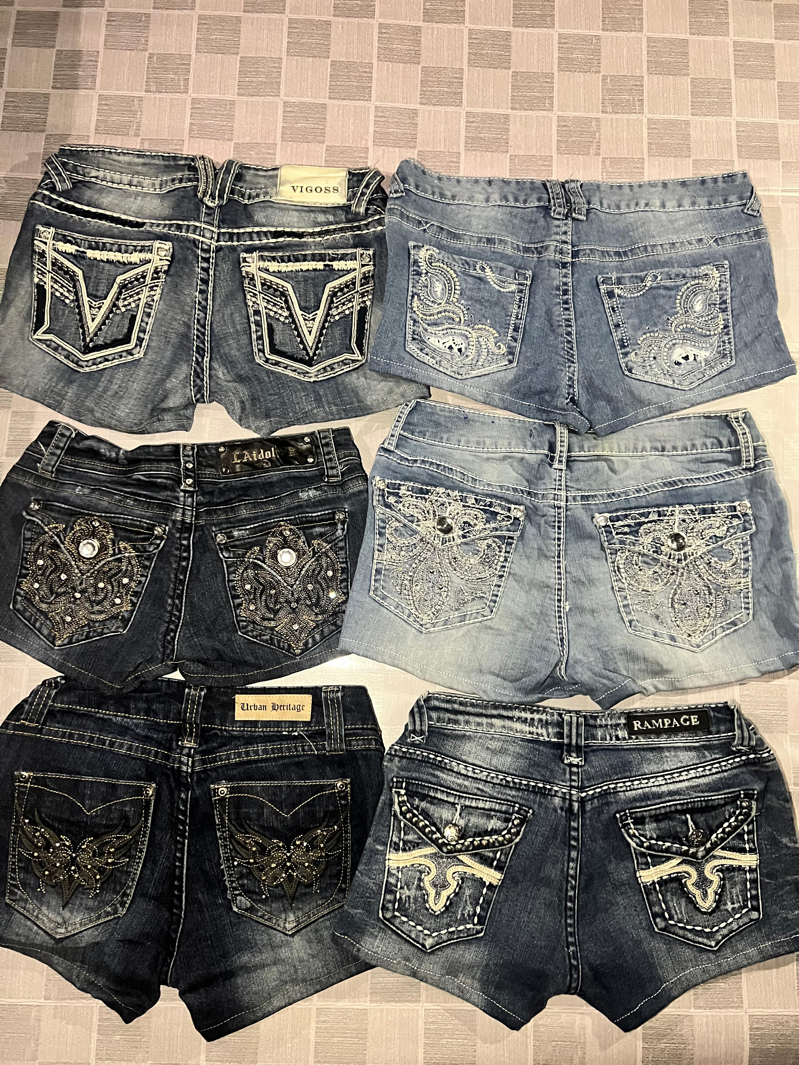 R459 Upcycled Ladies Embellished Sexy Ho..