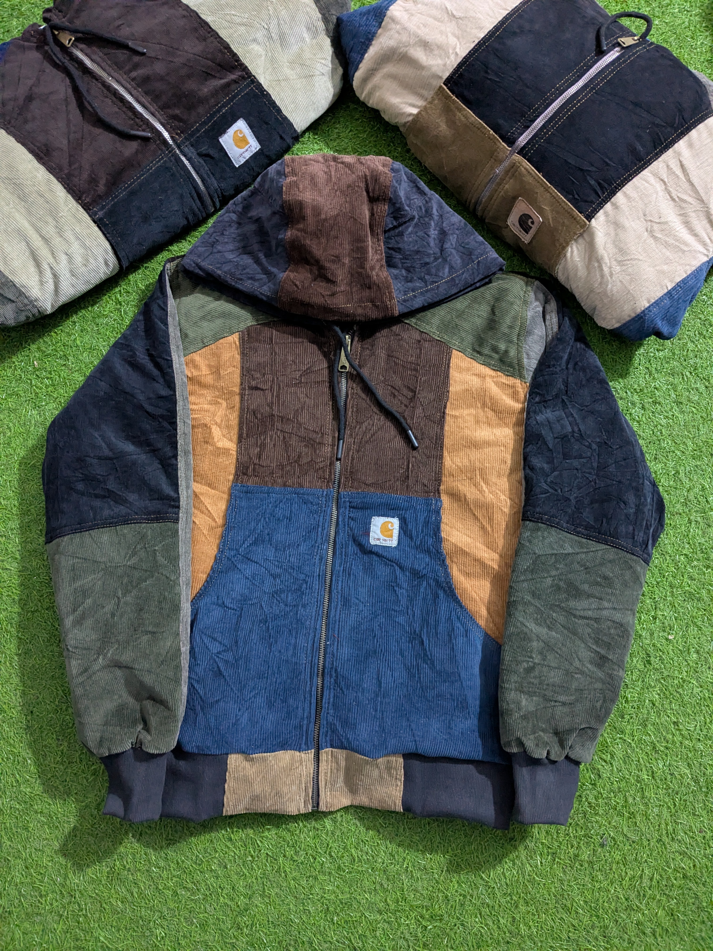 Upcycle Carhartt corduroy Hoodie jacket