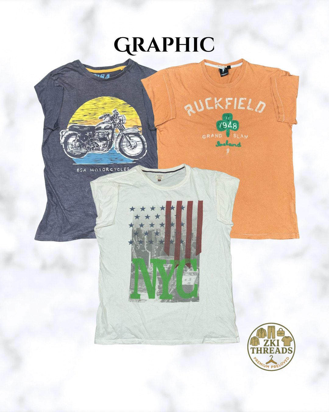 Mixed Graphic T-Shirts (ZKI-174)