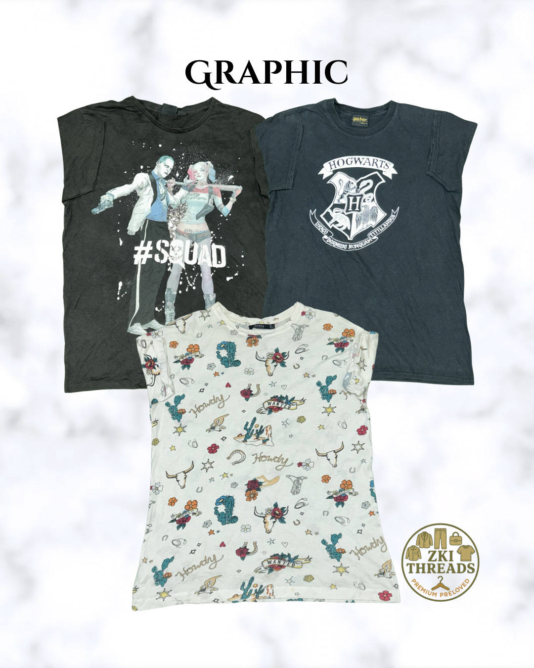 Mixed Graphic T-Shirts (ZKI-175)