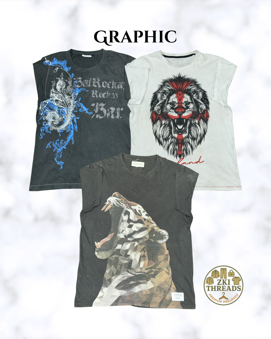 Mixed Graphic T-Shirts (ZKI-176)