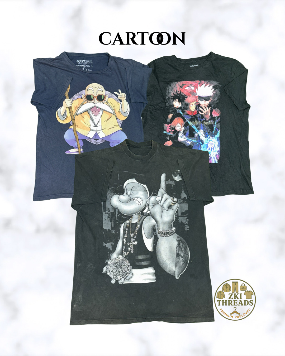 Cartoon Print T-Shirts (ZKI-178)