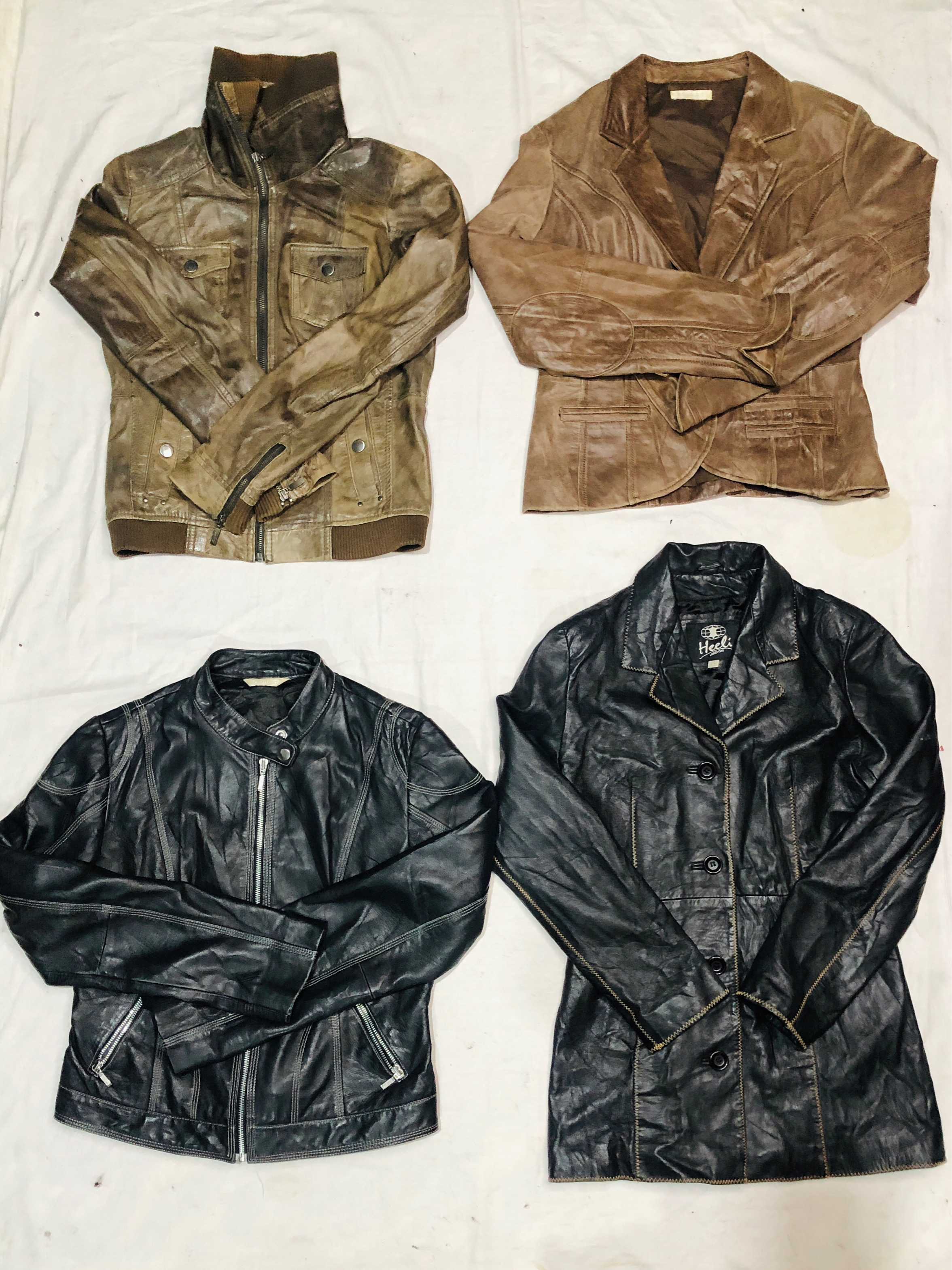 Ladies Mix Bundal Short Leather Jackets | 36