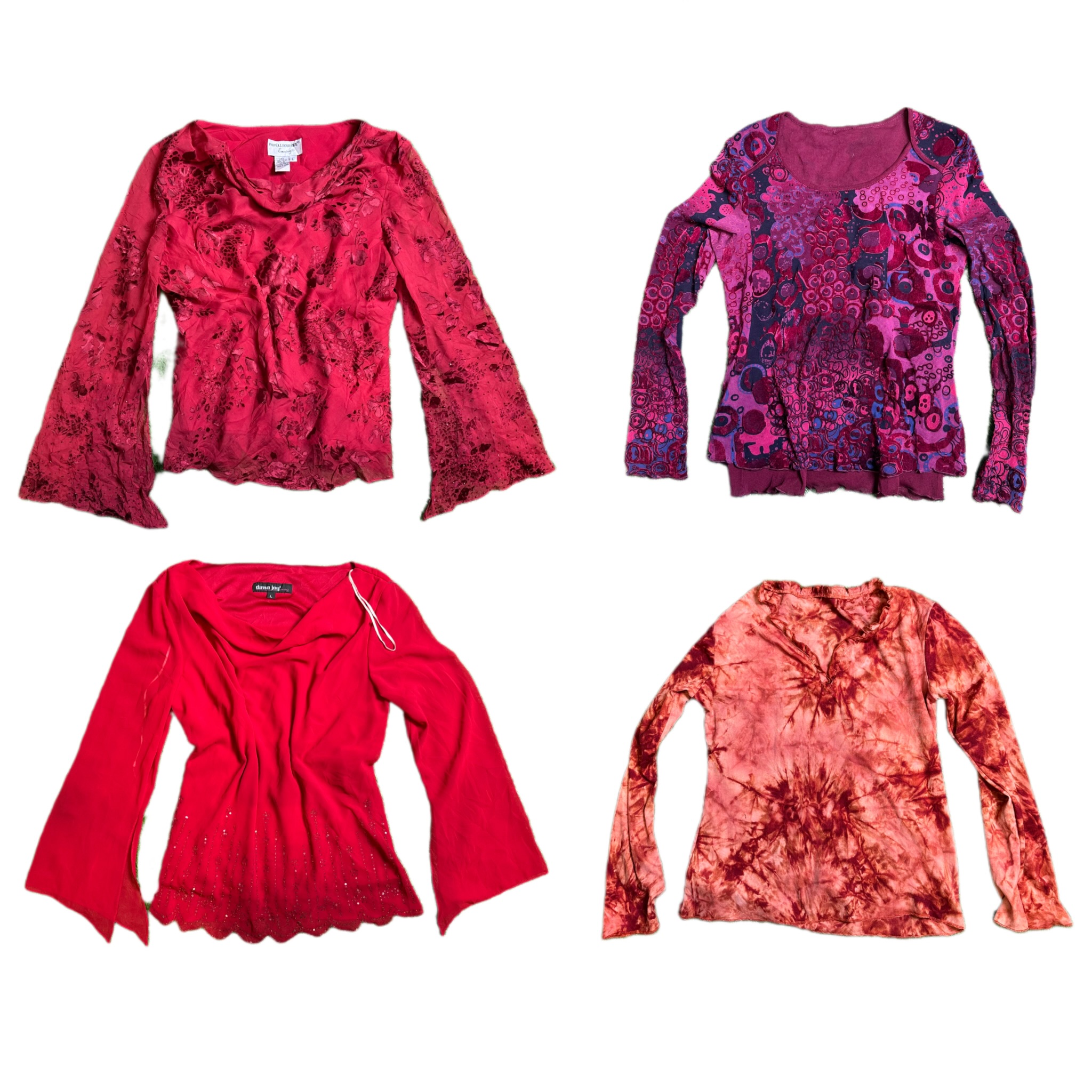 Y2K Romantic Vibe Full Sleeve Tops (TVL-333)