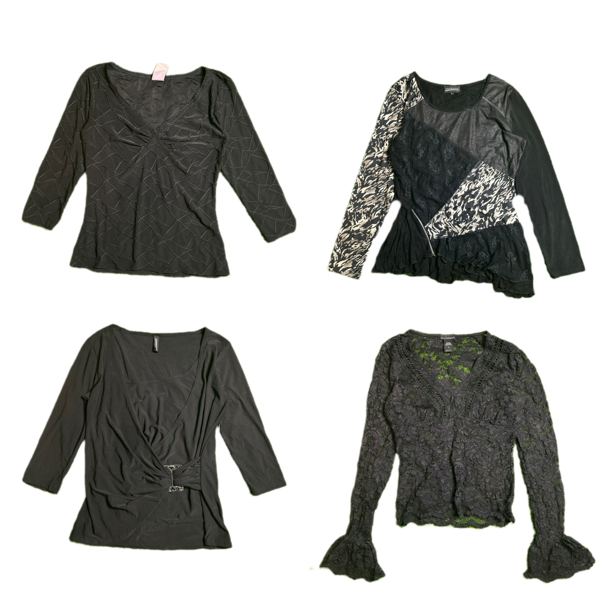 Y2K Gothic Vibe Full Sleeve Tops (TVL-336)
