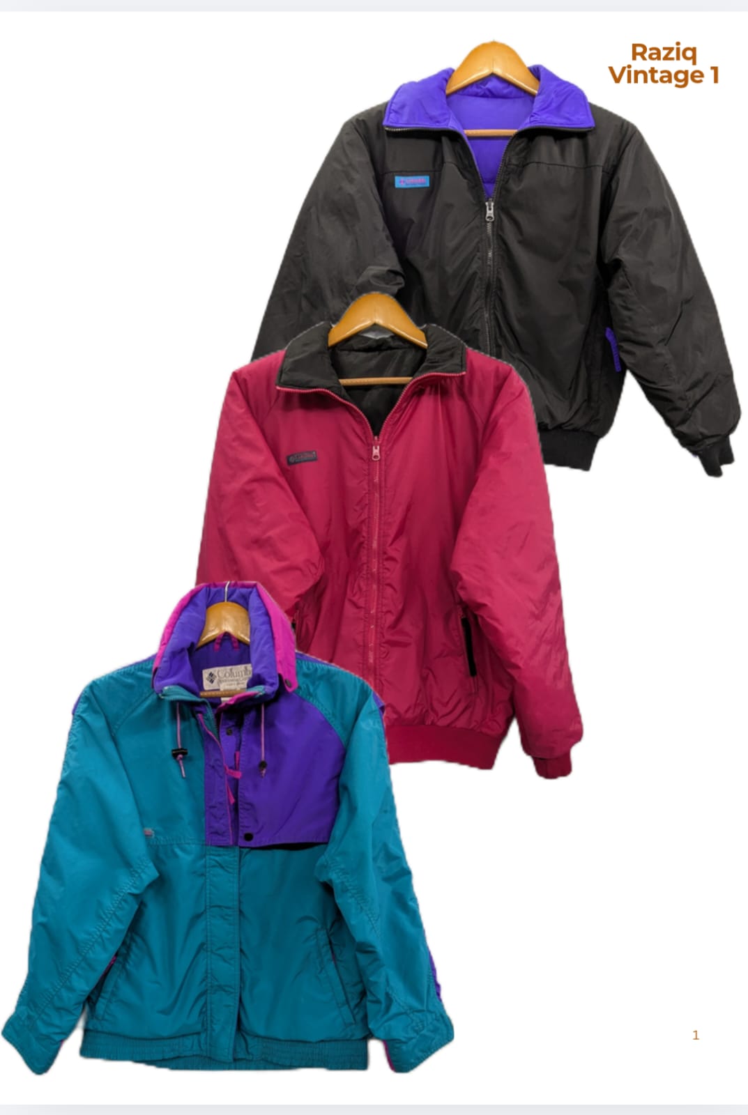 💥 RV2452 Columbia Zipper Jackets