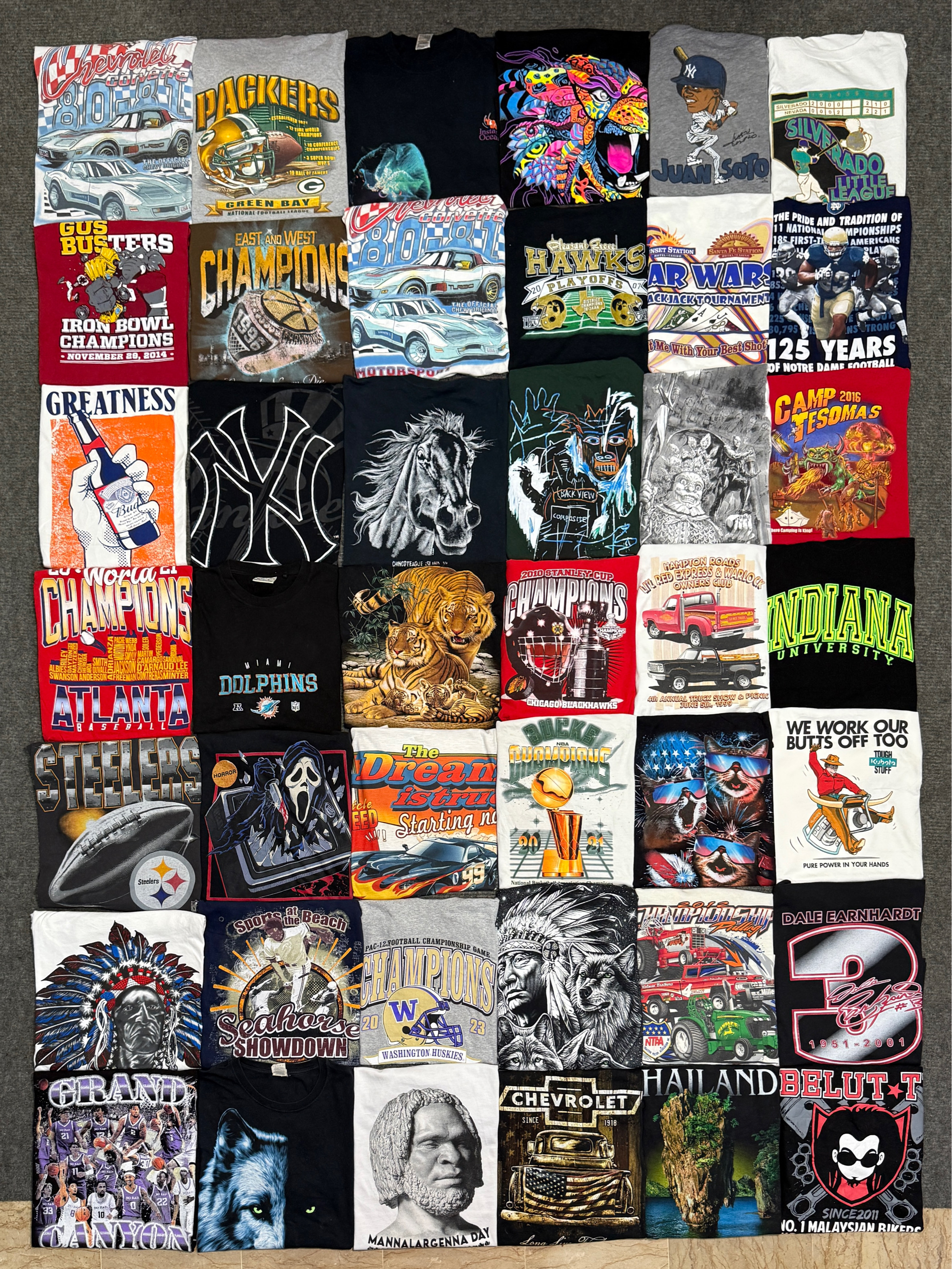 vintage mix print tshirt 52 piece