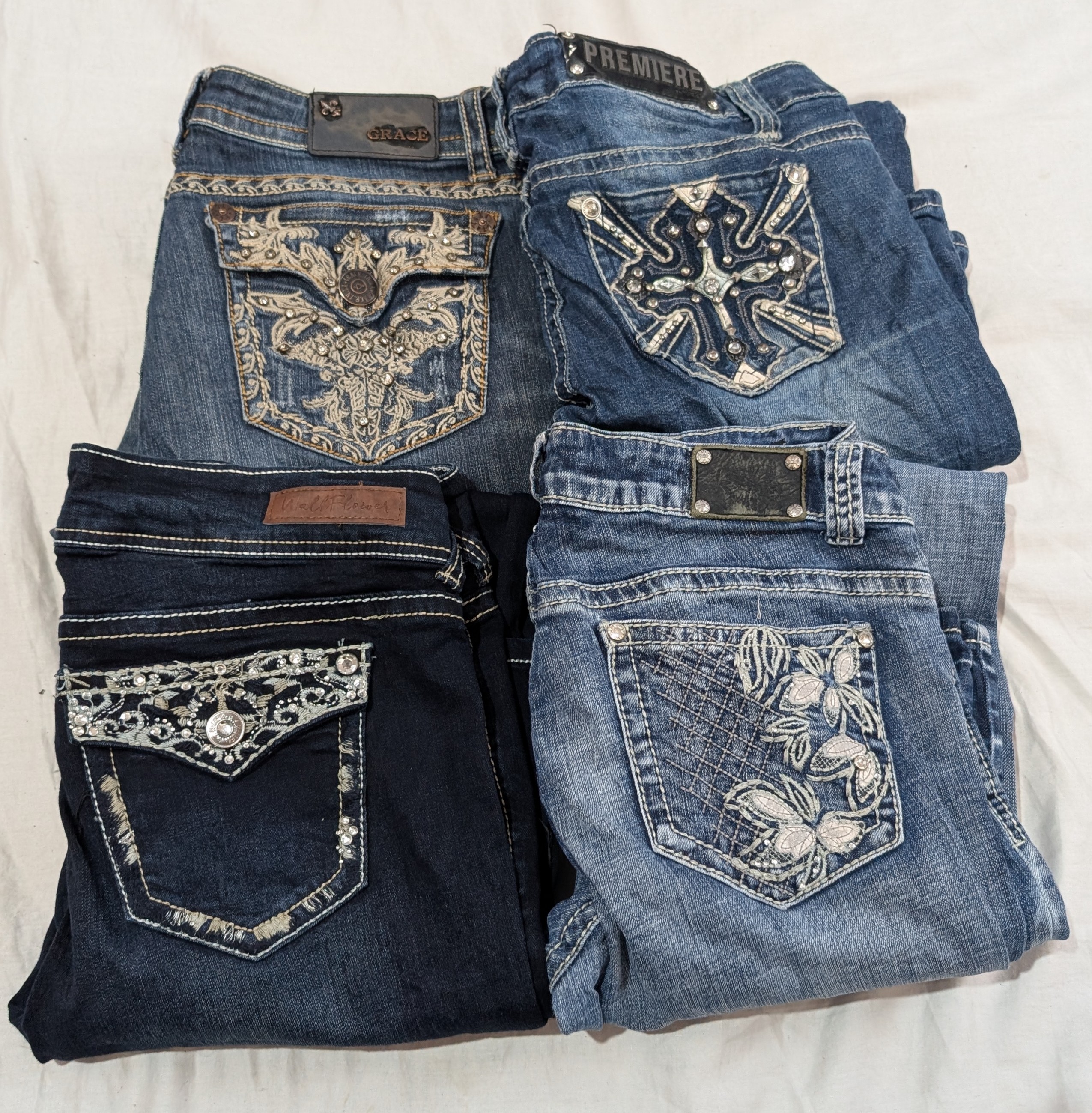 SOUNDS GIRL, PREMIER, DESIGNER BRANDS JEANS