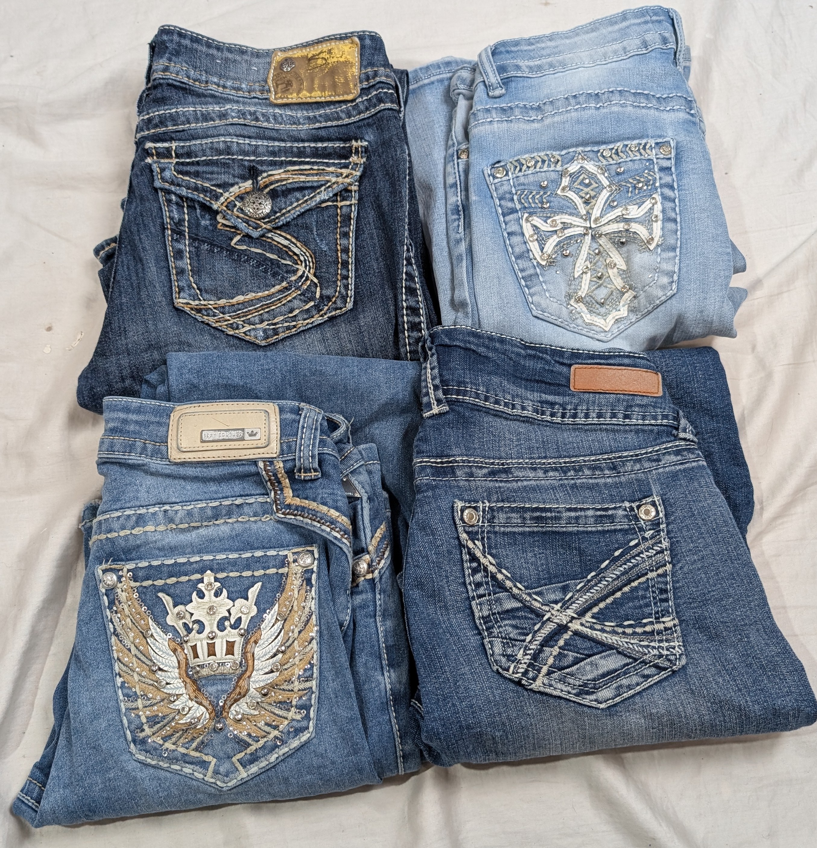 DESIEL, WALLFLOWER, SILVER All Y2K INSPIRED JEANS