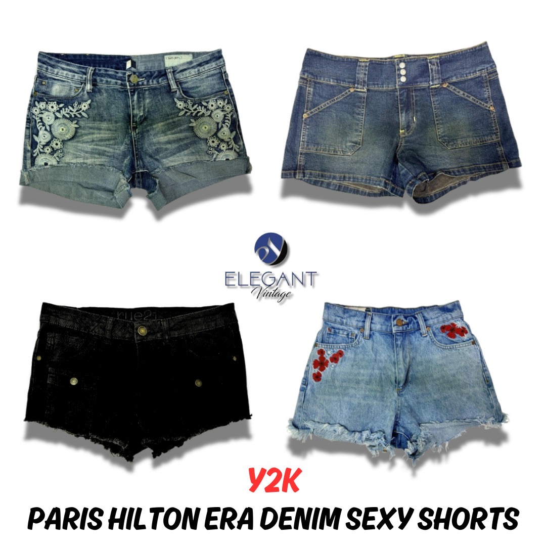 Y2K Paris Hilton ERA Denim Sexy Shorts - EV0091