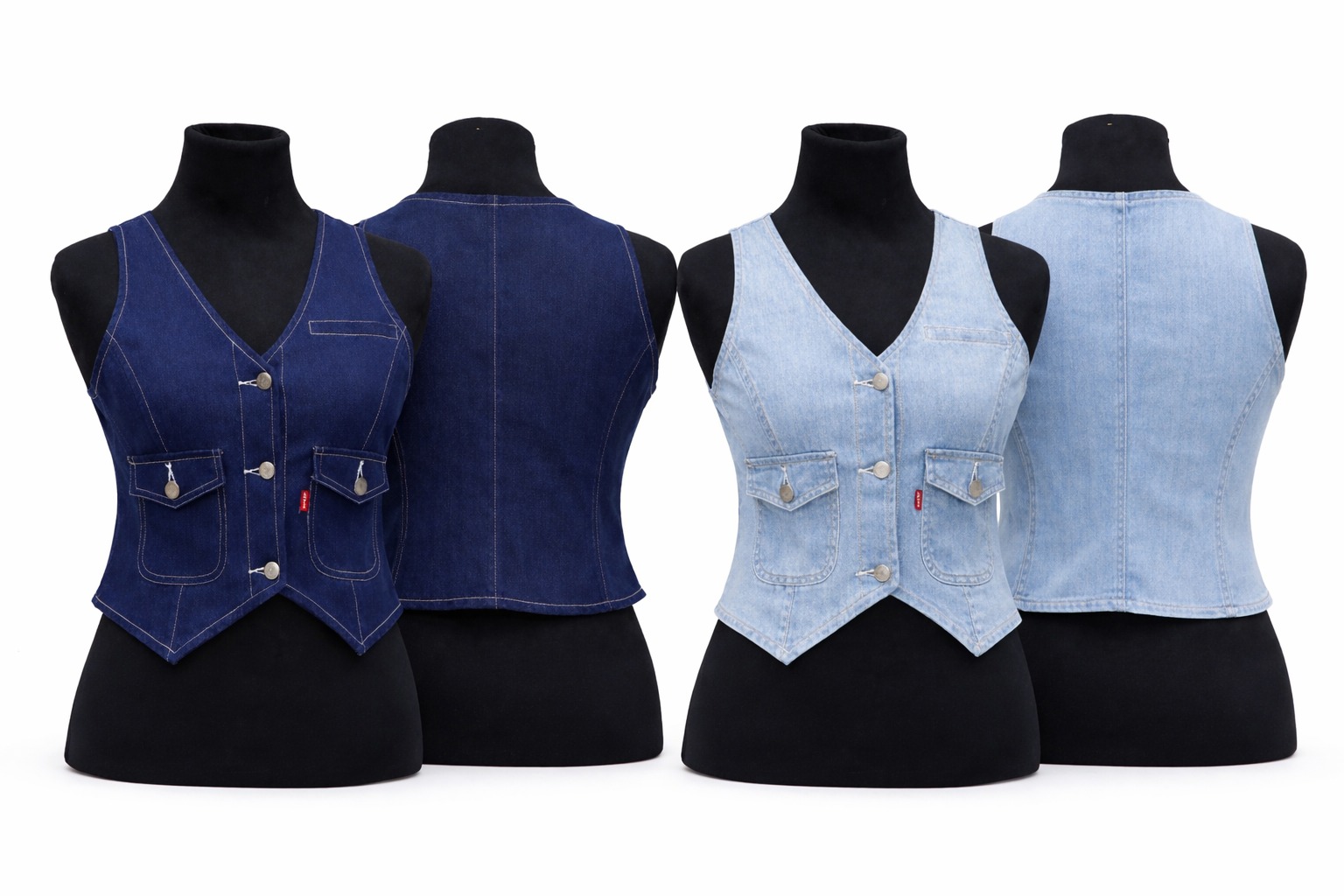 CR1409 Upcycled Structured Vest