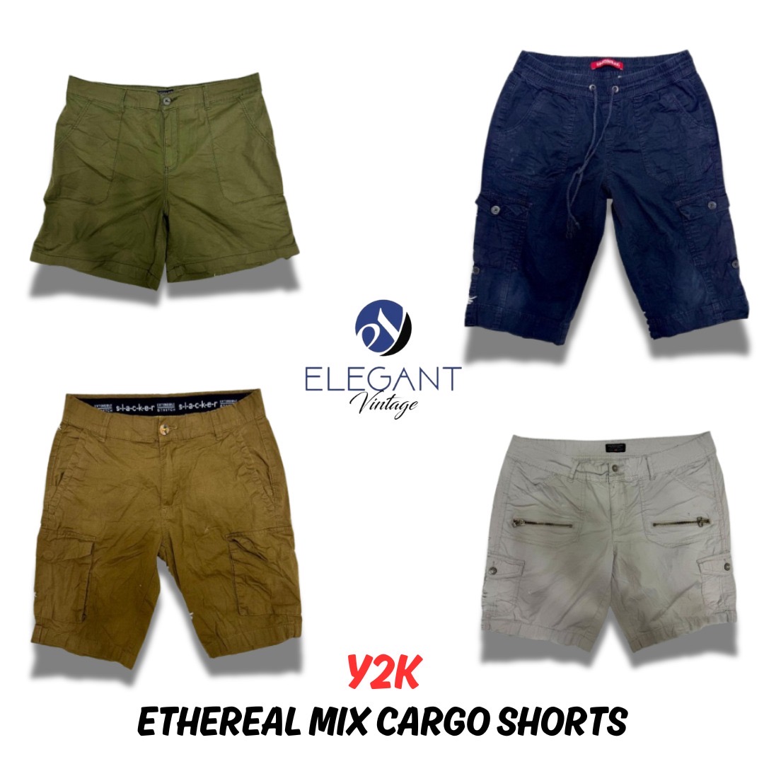 Y2K Ethreal Mix Cargo Shorts - EV0229