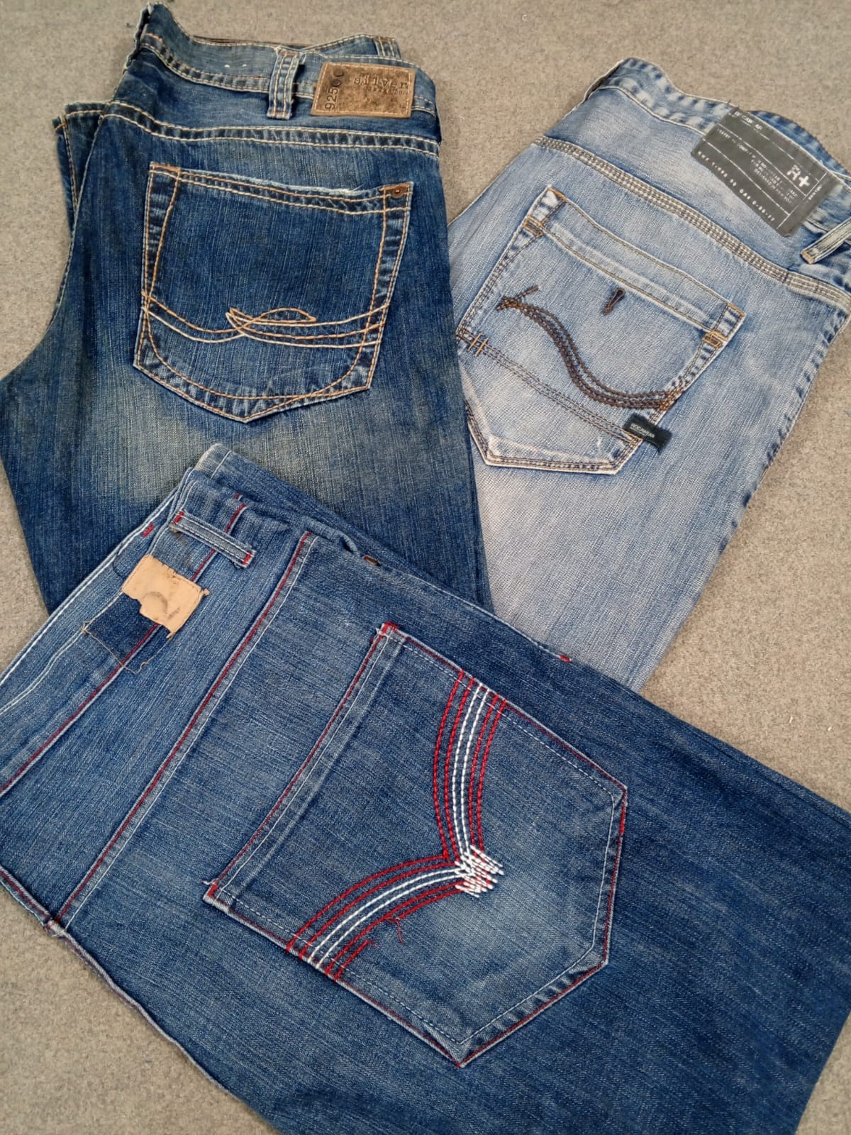 #266 Jeans Baggy Oversized da Uomo in Stile Hip-ho..