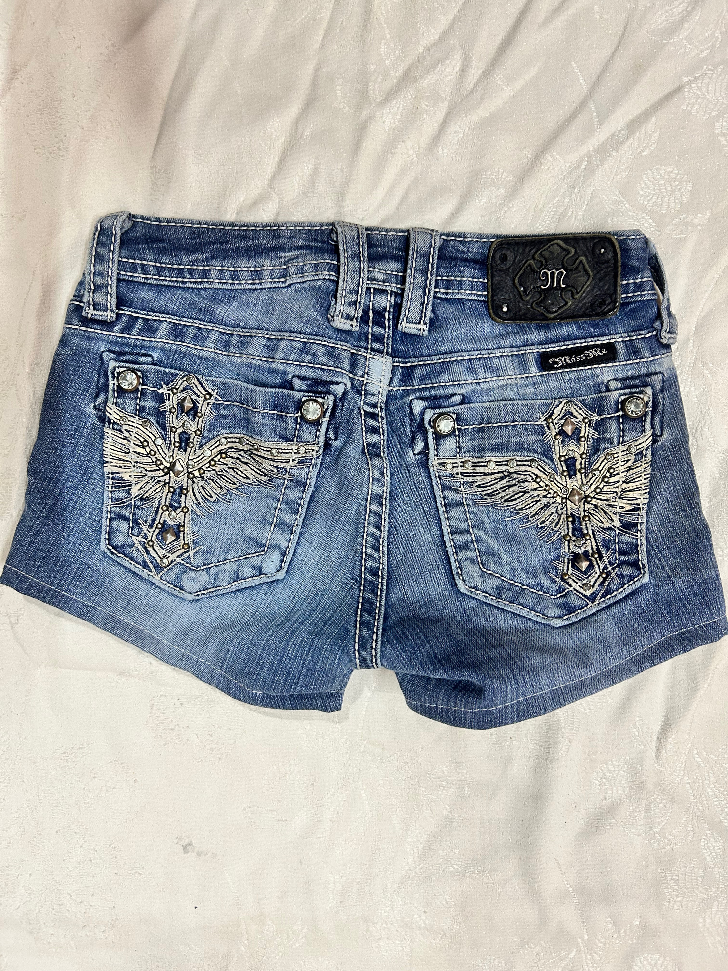 Miss me true religion rockrevival shorts