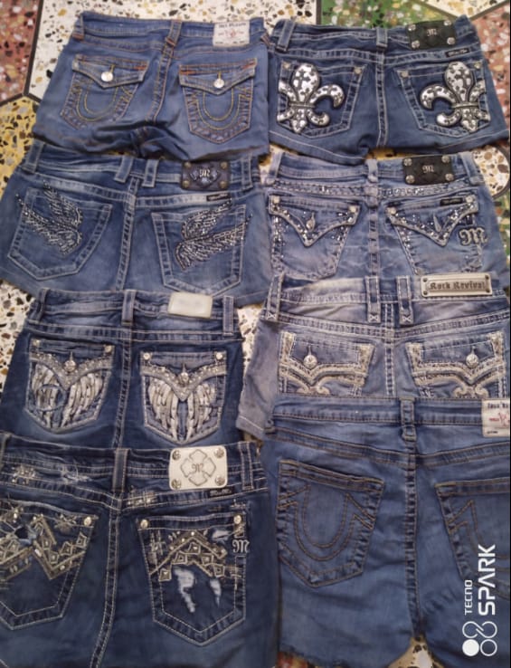 Miss me true religion rockrevival shorts