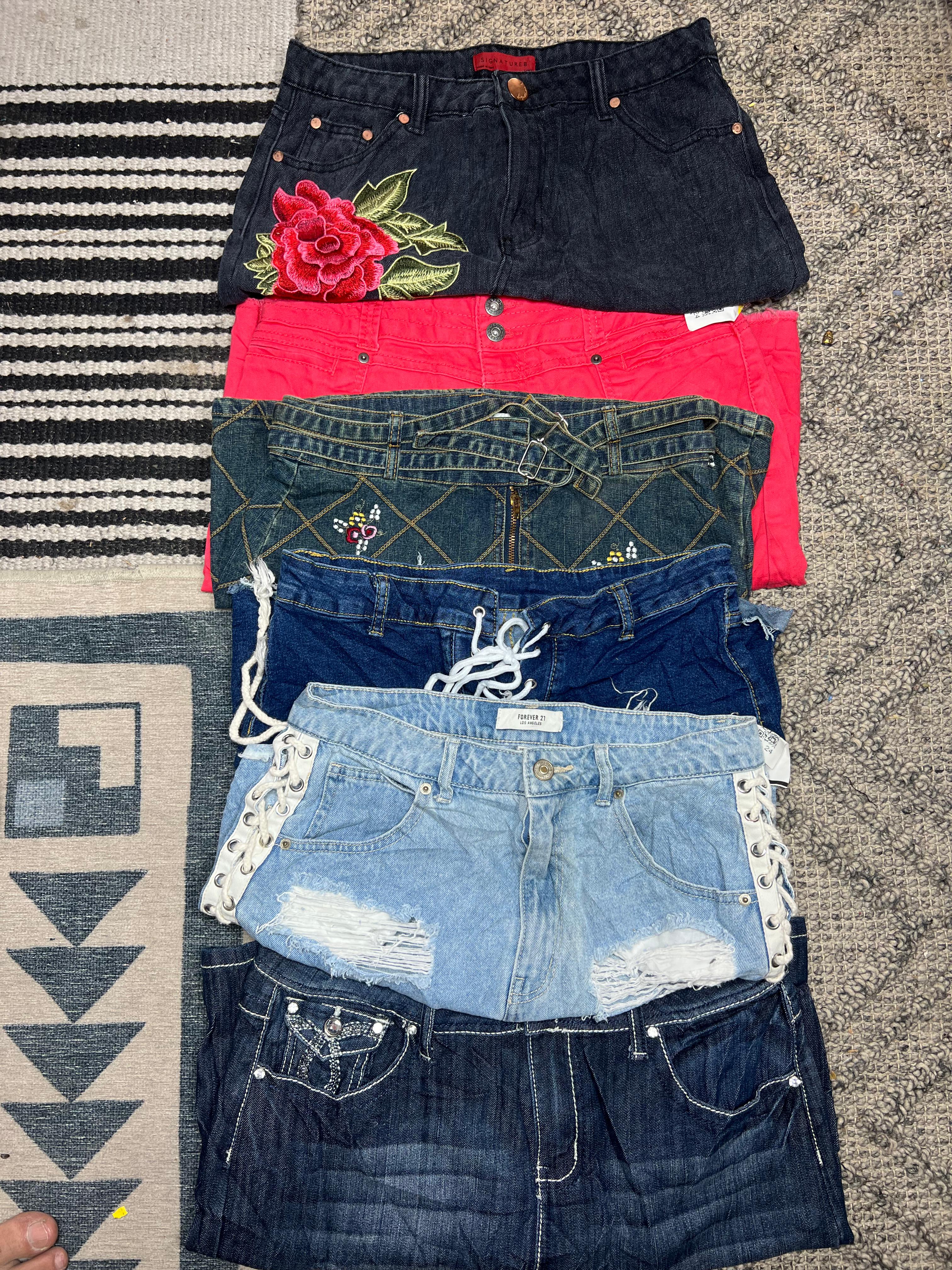 Y2K Denim Mini Skirts