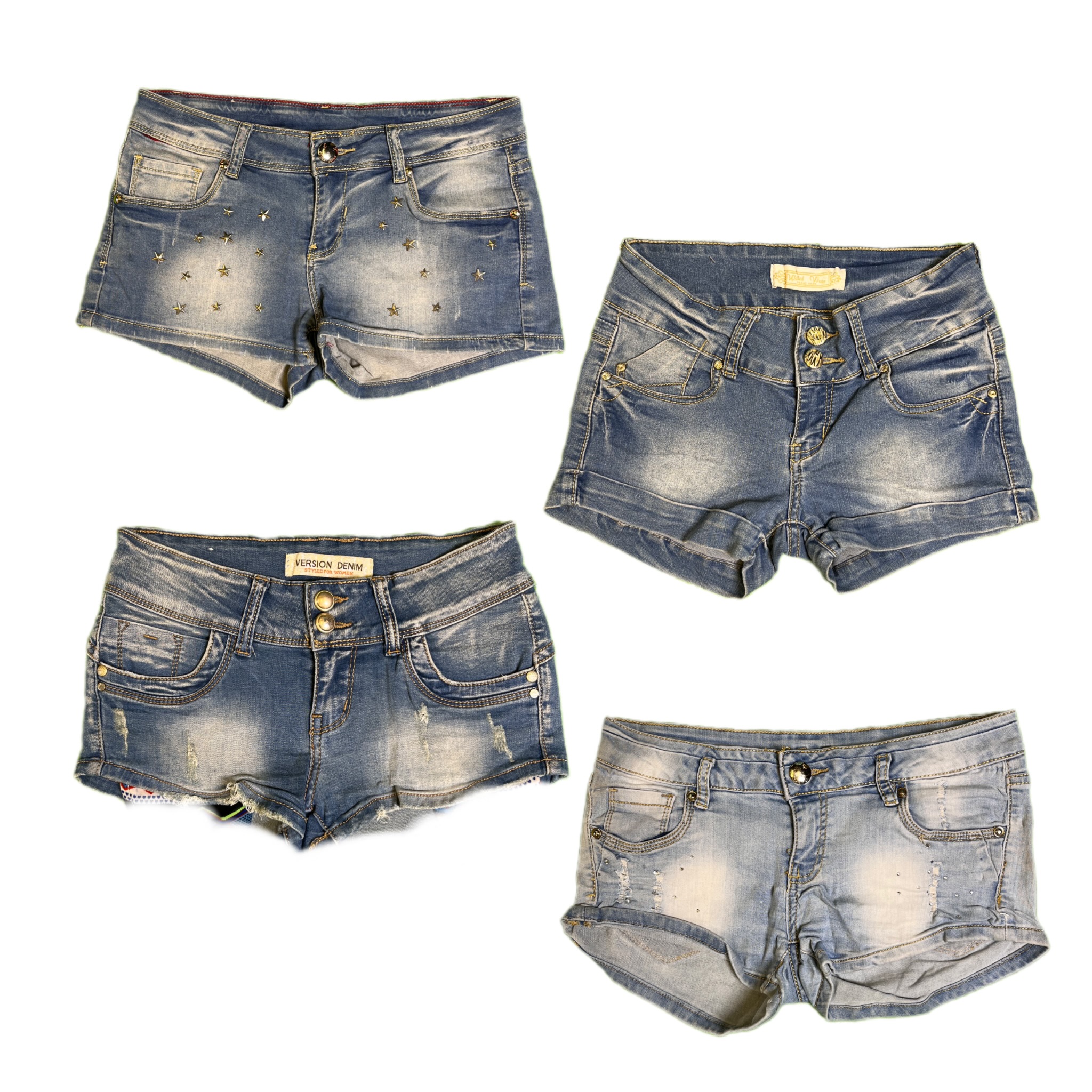 Y2K Denim Sexy Mini Shorts RE-2852