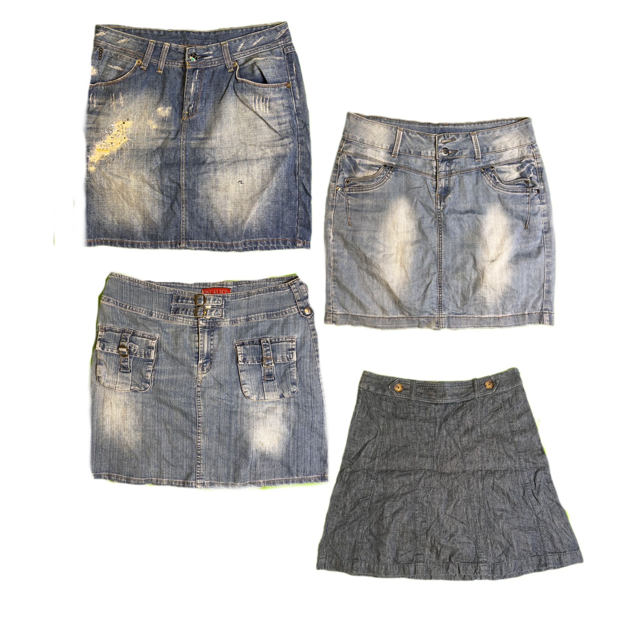 Y2K Denim Mini Skirts 2860