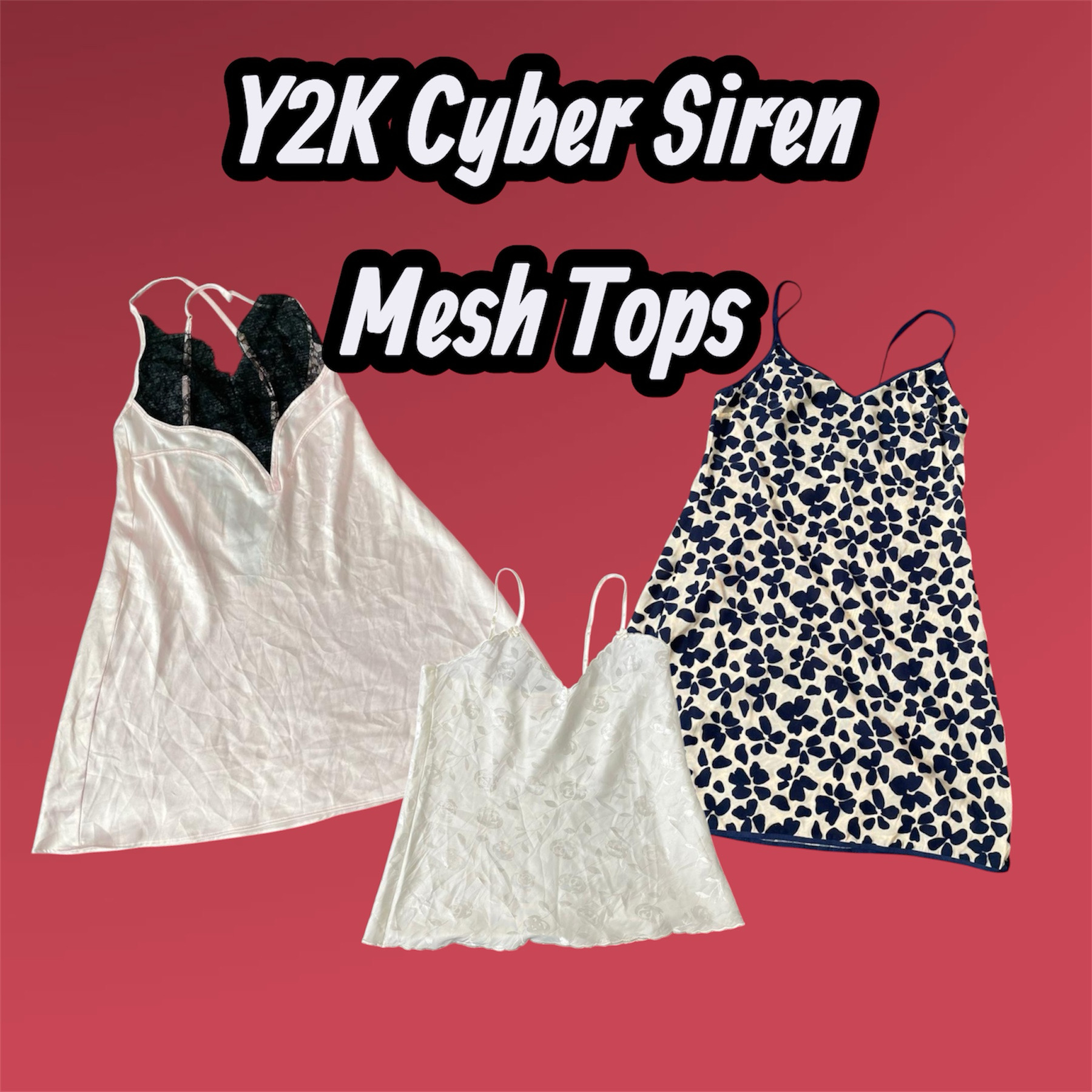 Y2K Cyber Siren Mesh Tops - (12/03)