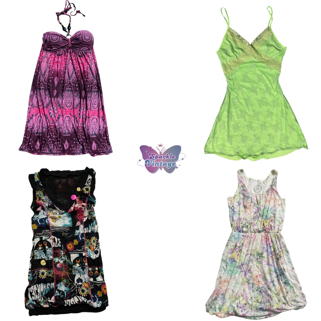Y2k vintage Summer Mini Dresses Bundle (SV-023)