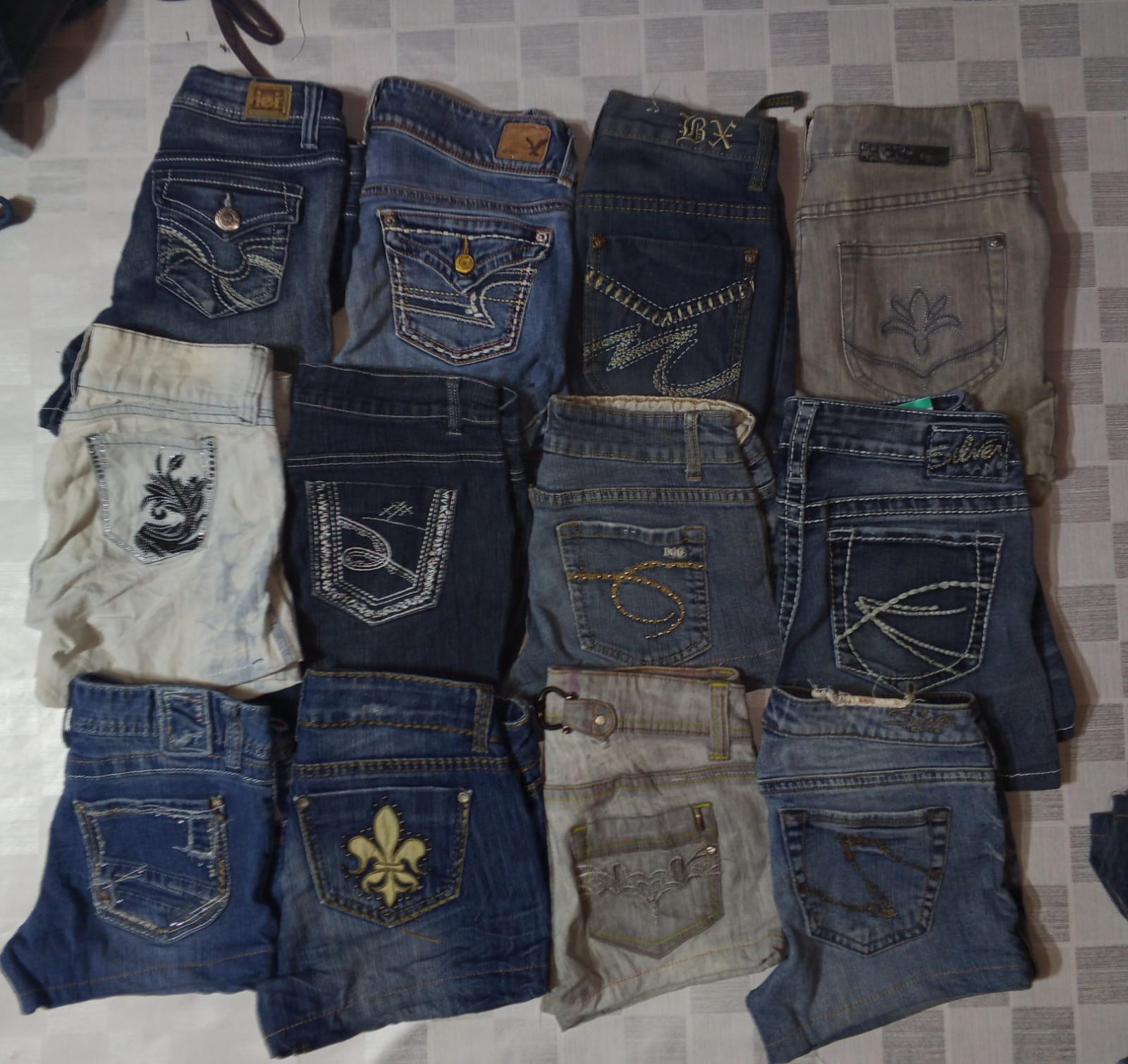 ALMOST FAMOUS AND OTHER MIX BRANDS MINI SHORTS (ID..