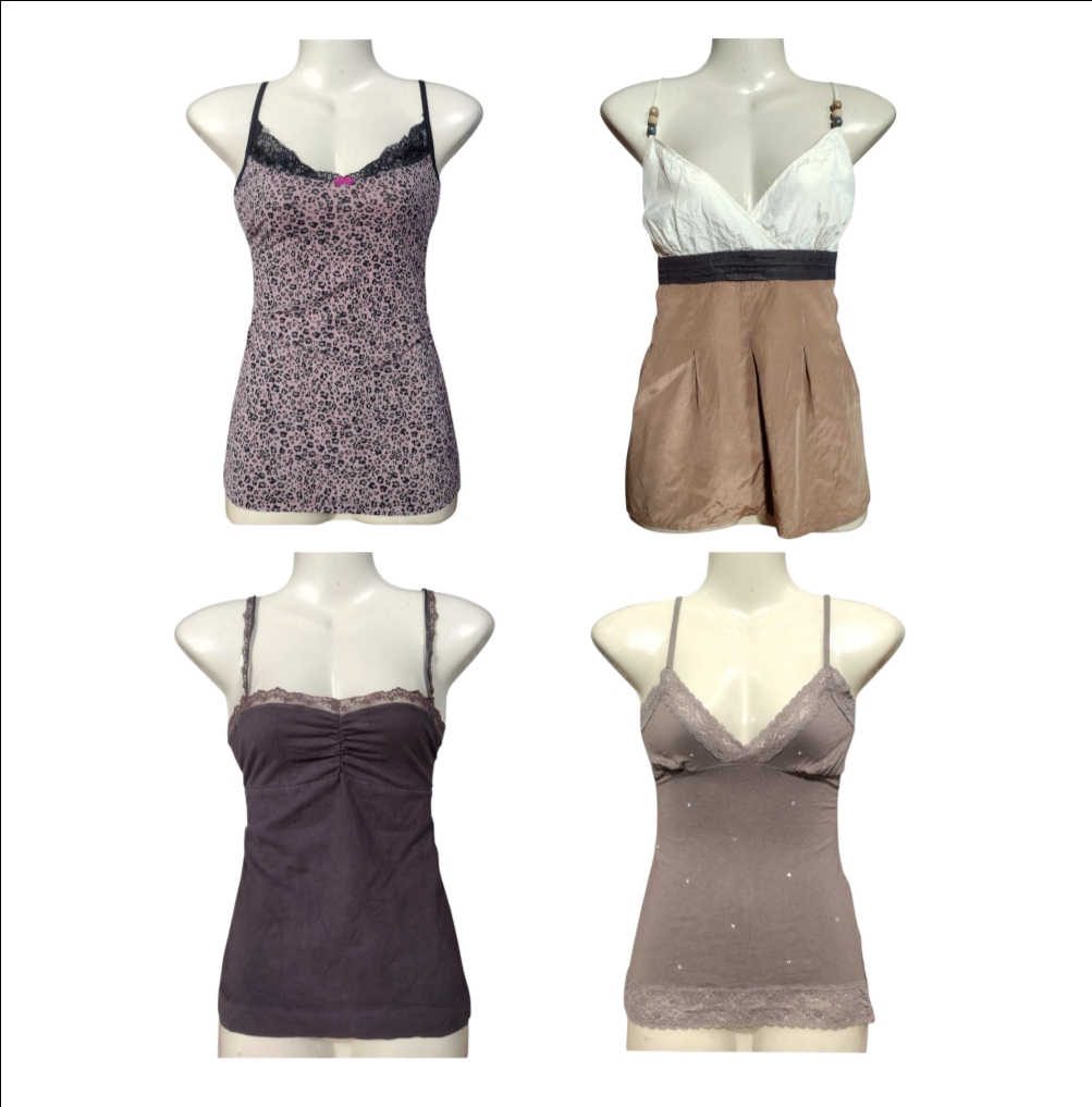 Cherry wood brown camis