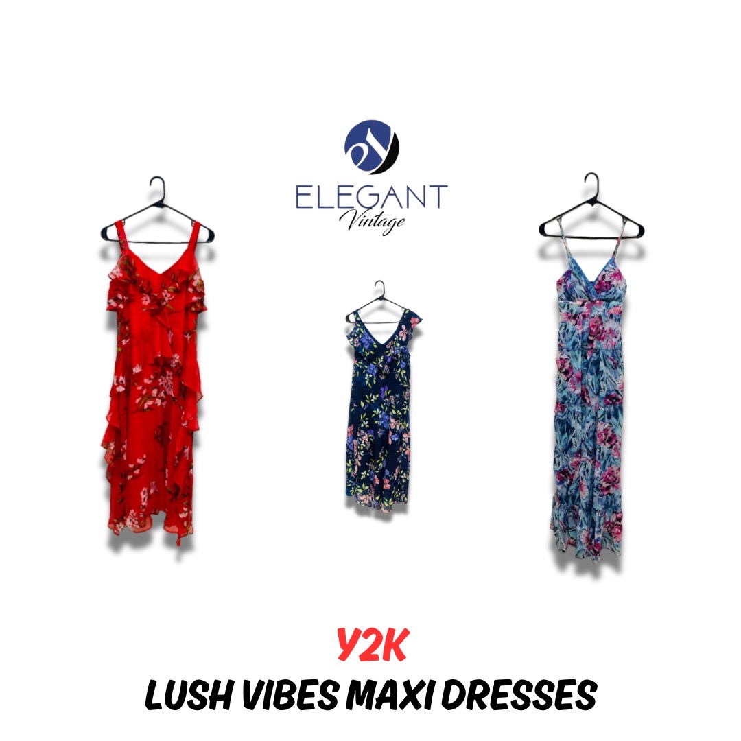 Y2K Lush Vibes Maxi Dresses - EV0482