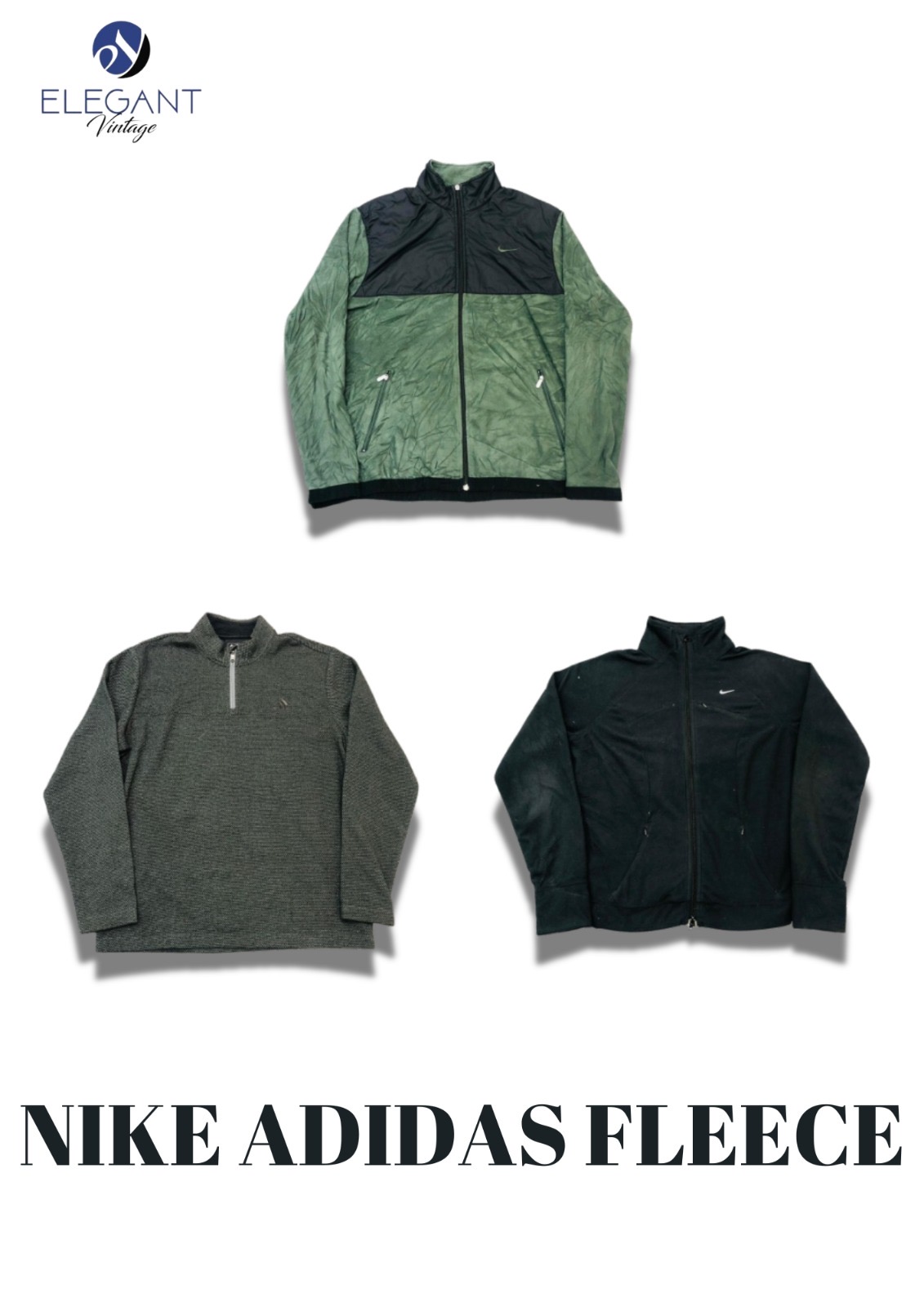 Nike & Adidas Fleece Jackets - EVM1087