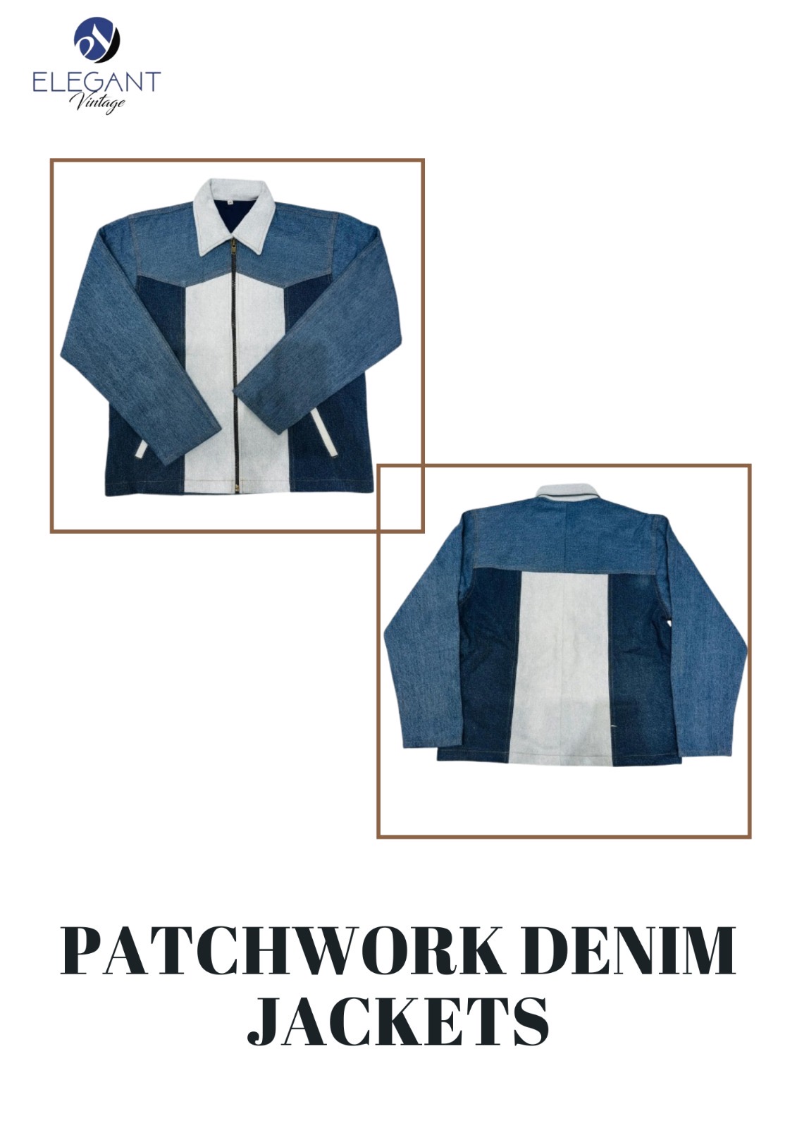 UPCYCLED Patchwork Denim Jackets - EVR0209