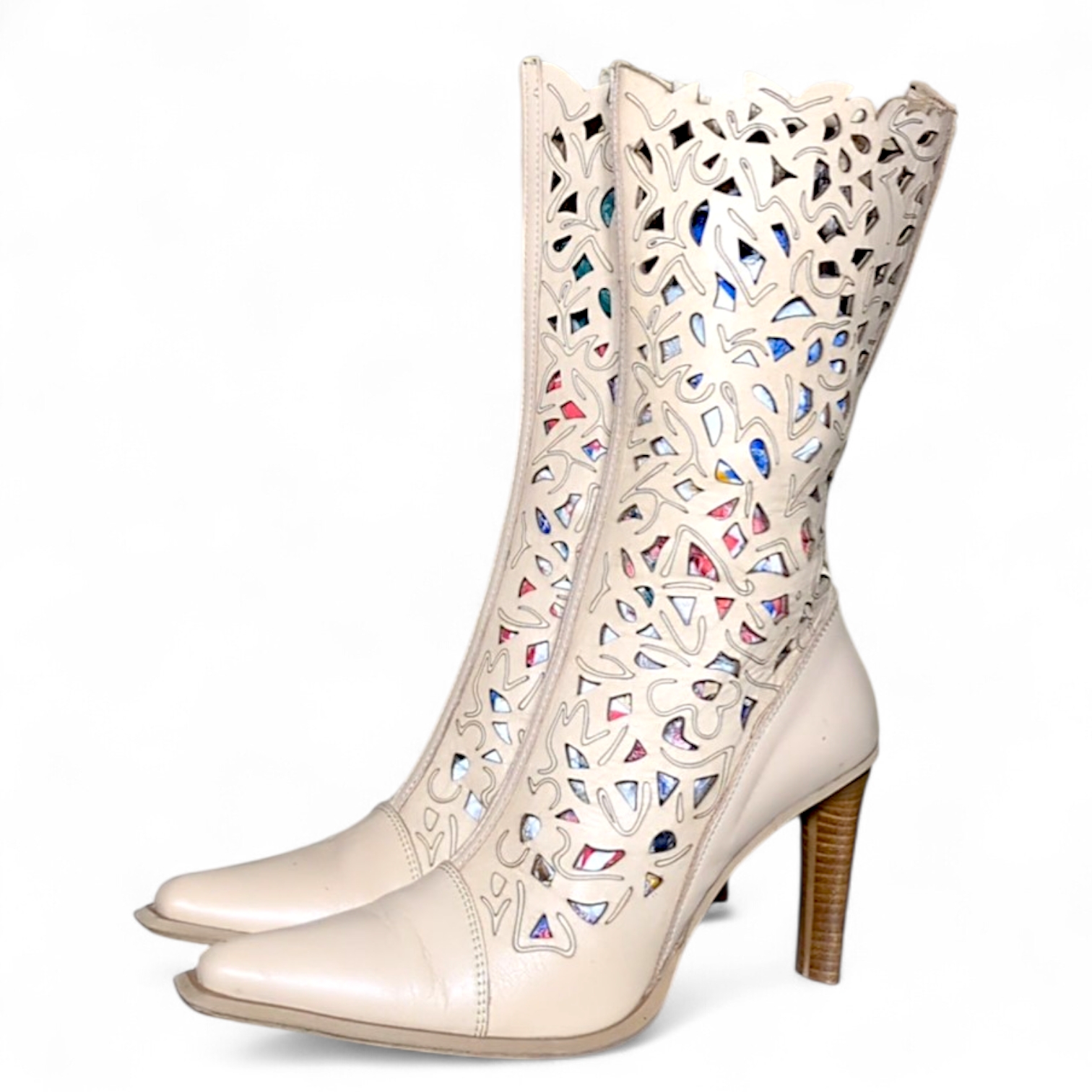 SA456 Vintage Style Women's High knee Tall Boots C..