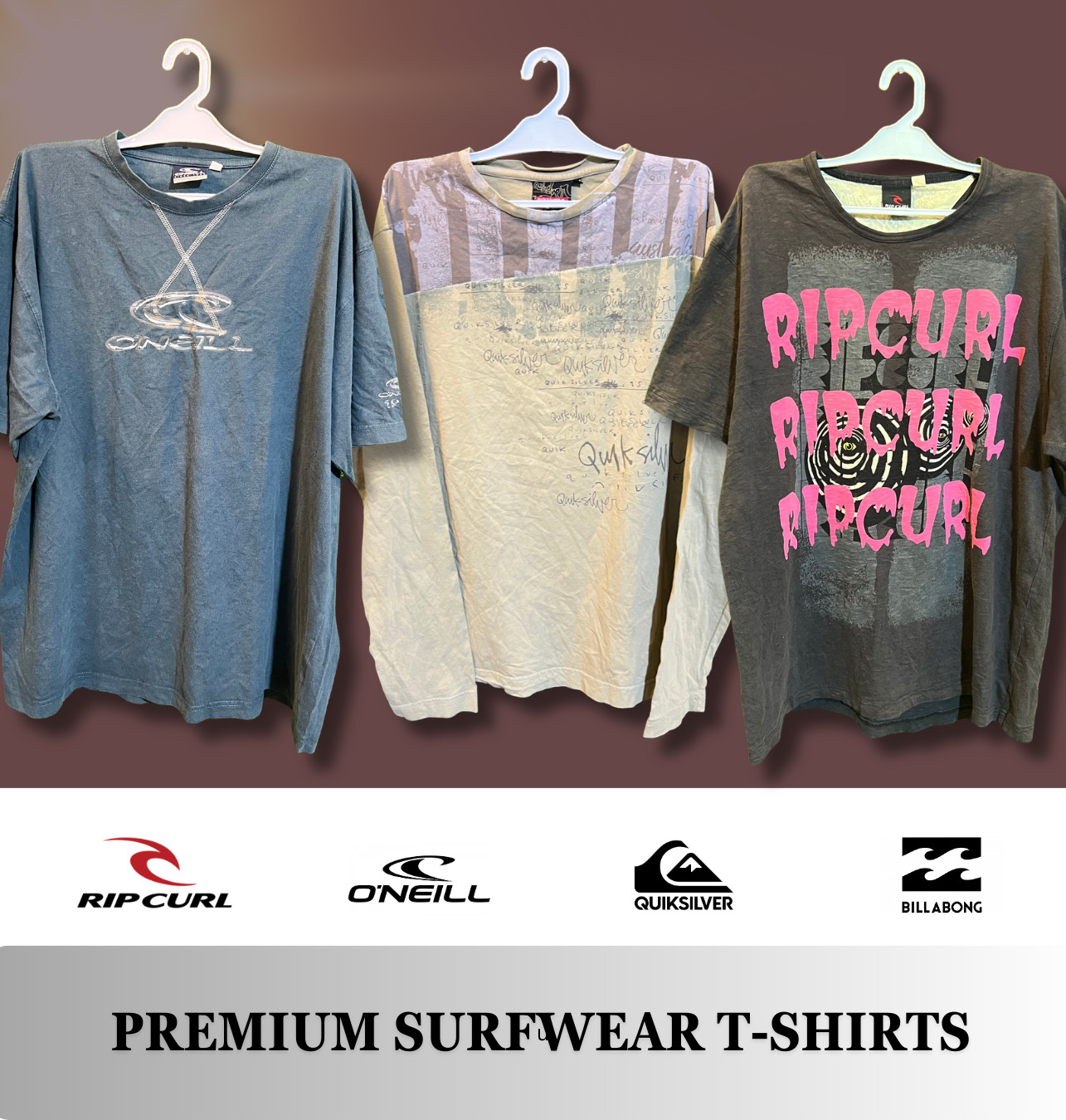 Vintage Surfwear T-Shirts including Quiksilver, Ri..