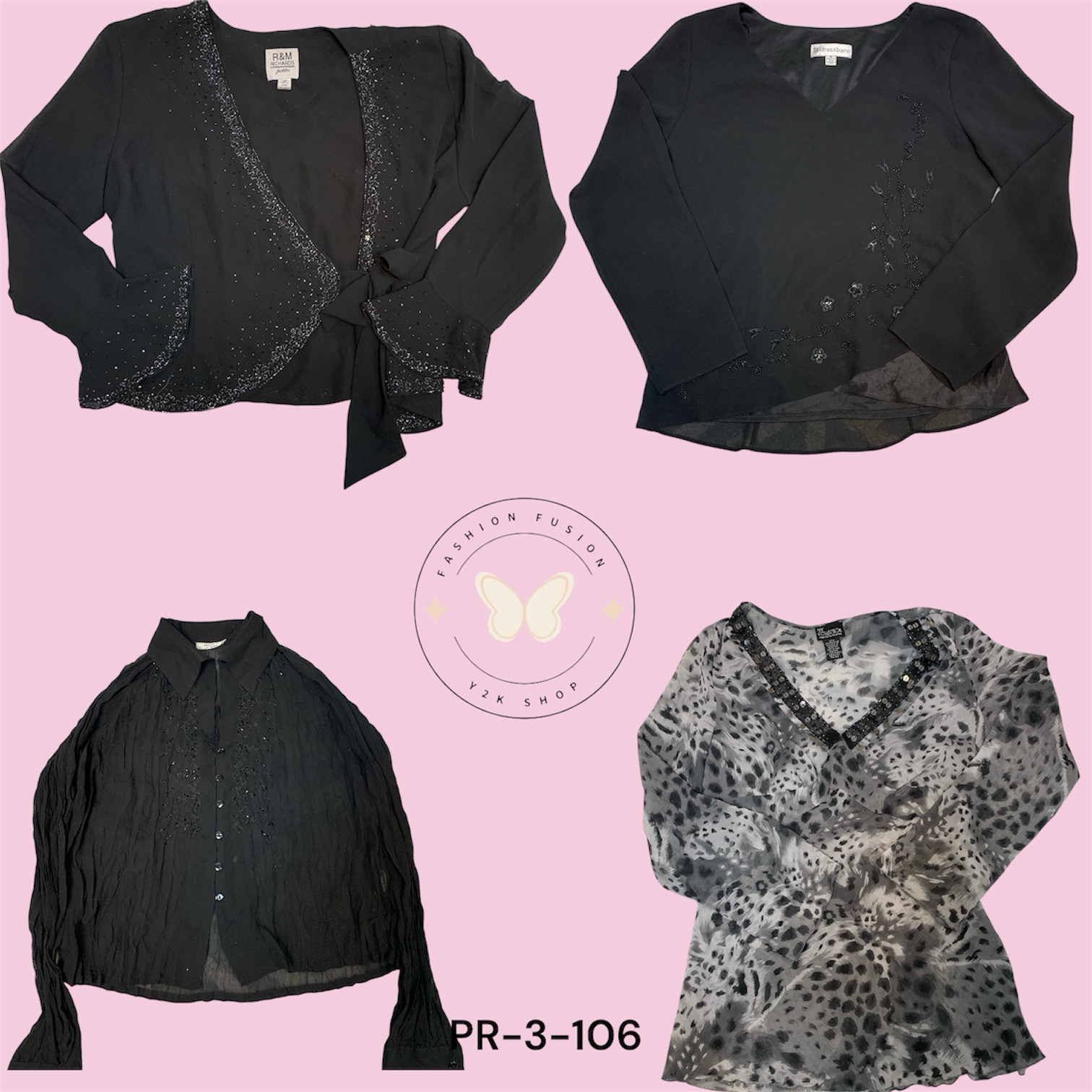 Women’s Printed Poly Fabric Blouse – Soft & Breath..