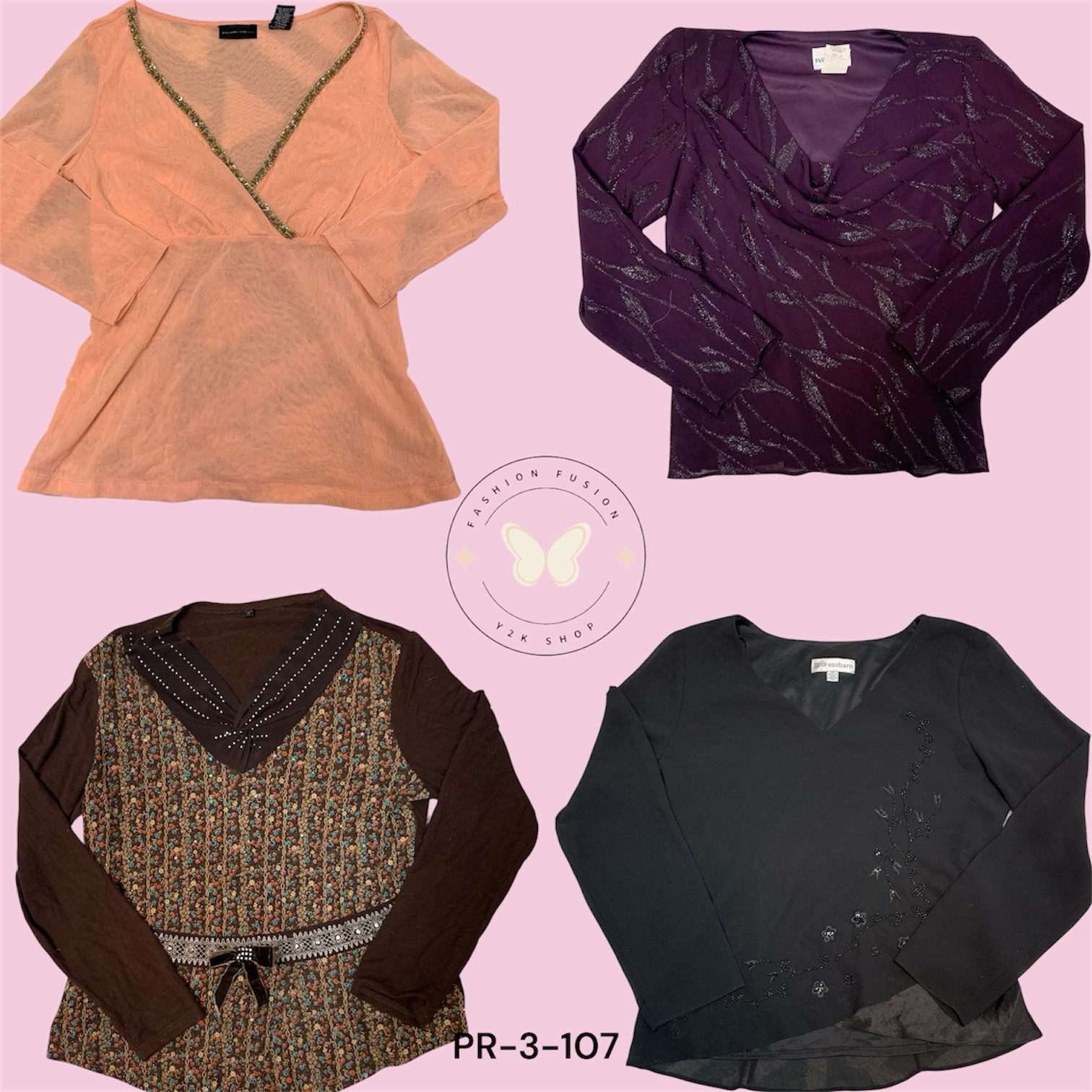 Stylish Printed Poly Blouse for Women – Comfortabl..