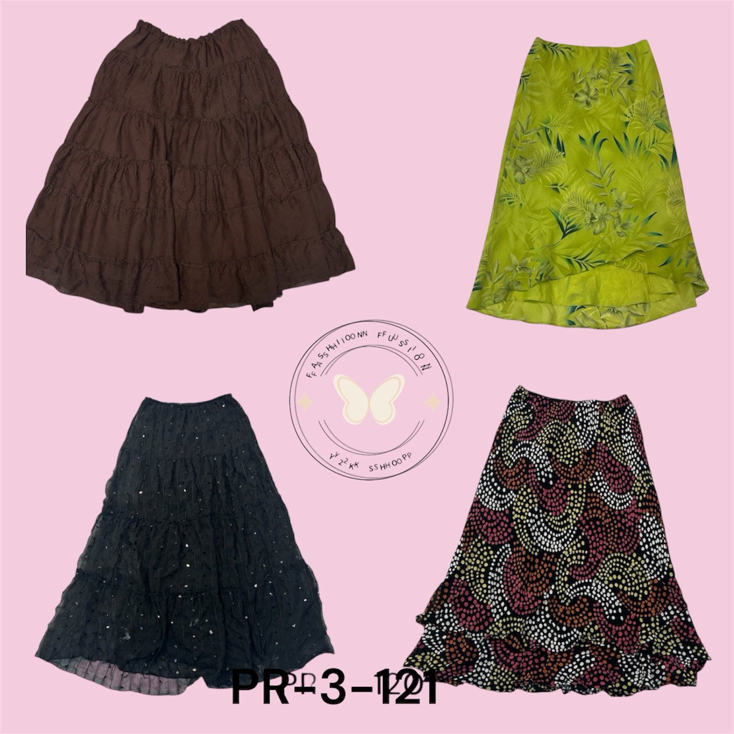 Boho Print Polyester Wrap Skirt – Summer & Vacatio..