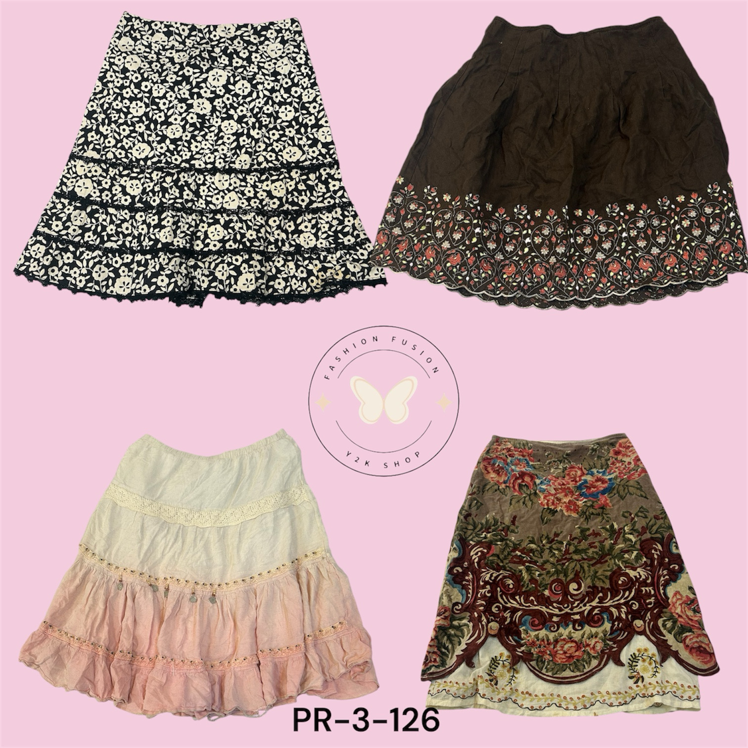 Bohemian Cotton A-Line Skirt – Vibrant Ethnic Prin..