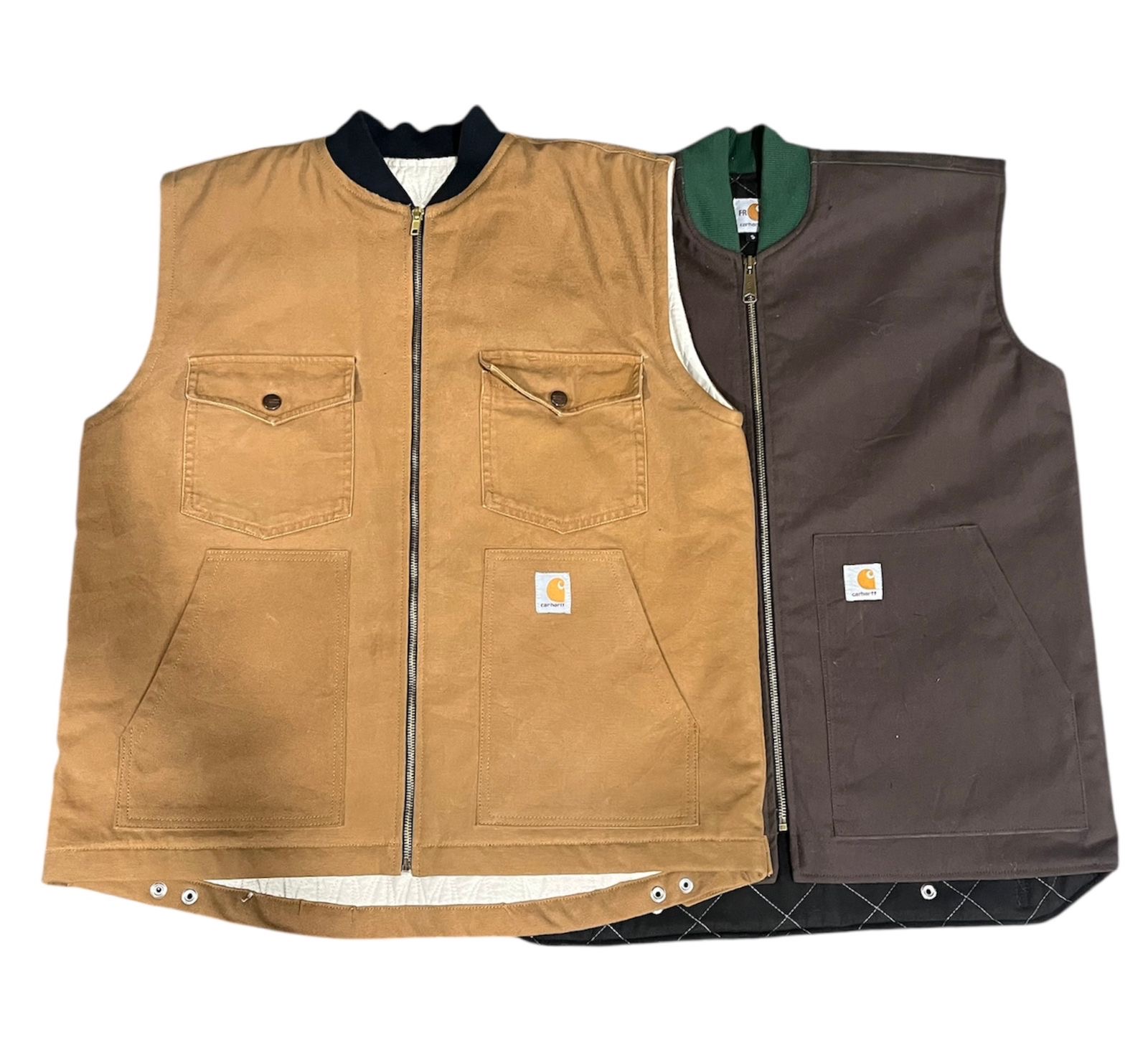 Upcycled Carhartt Canvas Vest Jackets