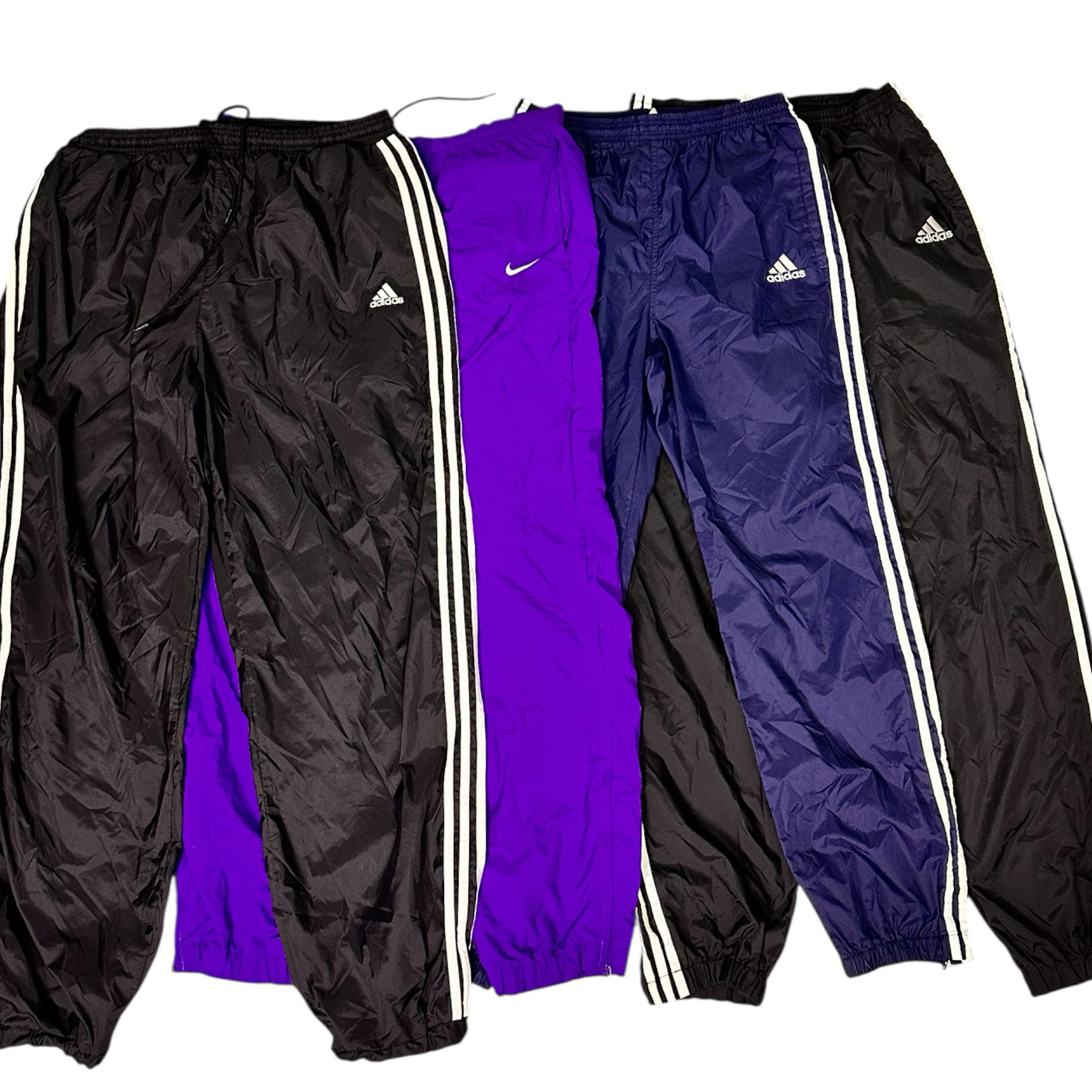 Nike adidas Vintage Nylon Track pant exact Bundle