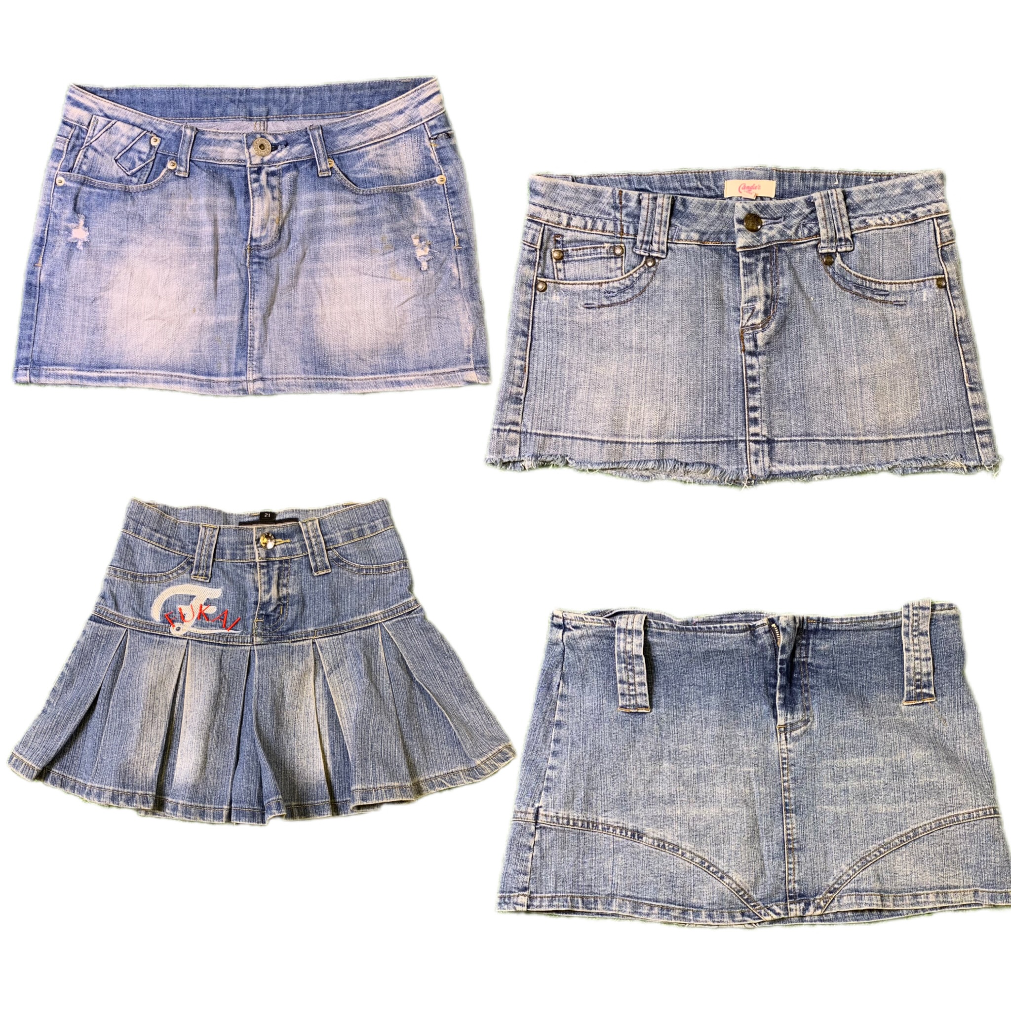 Y2K Unique Denim Mini Skirts RW-1668