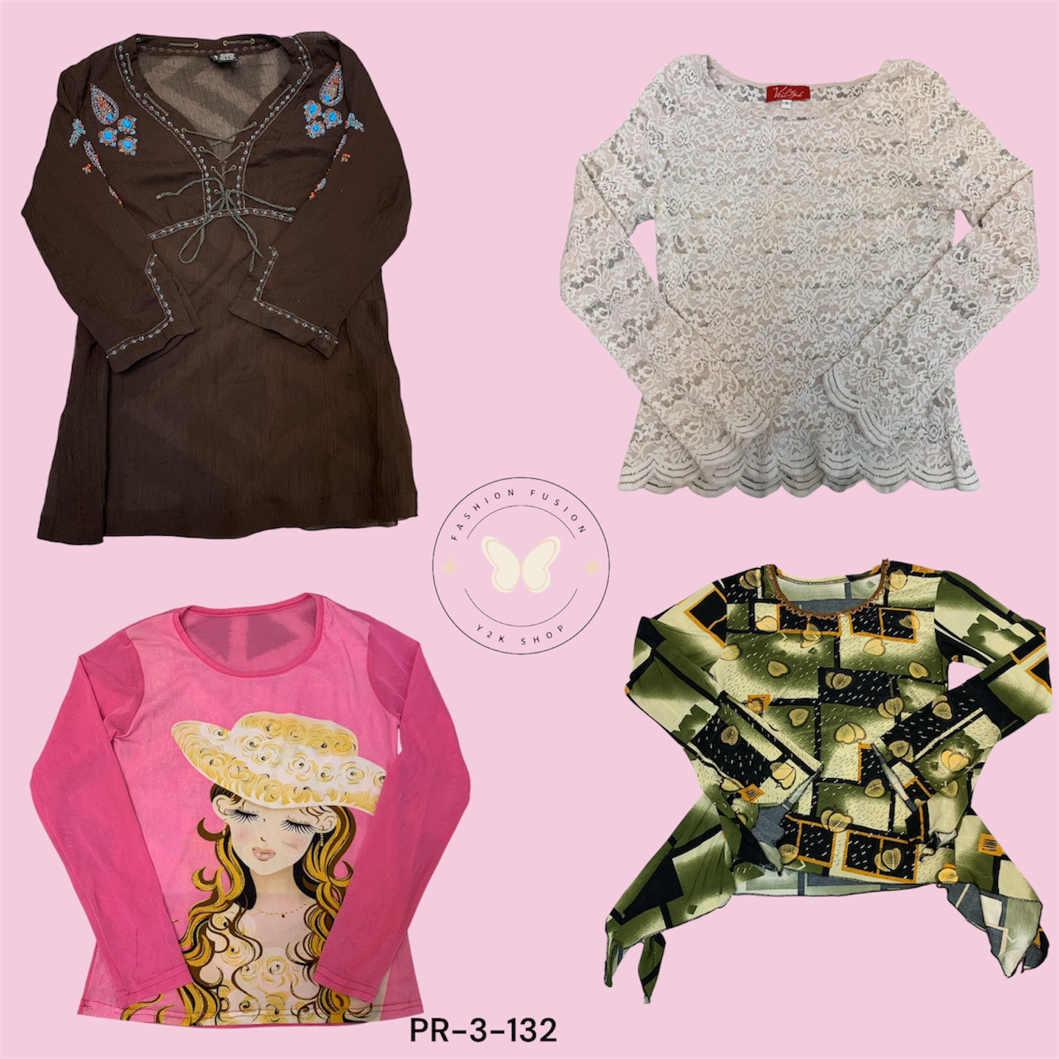 Women’s Trendy Poly Printed Top – Comfortable & Br..