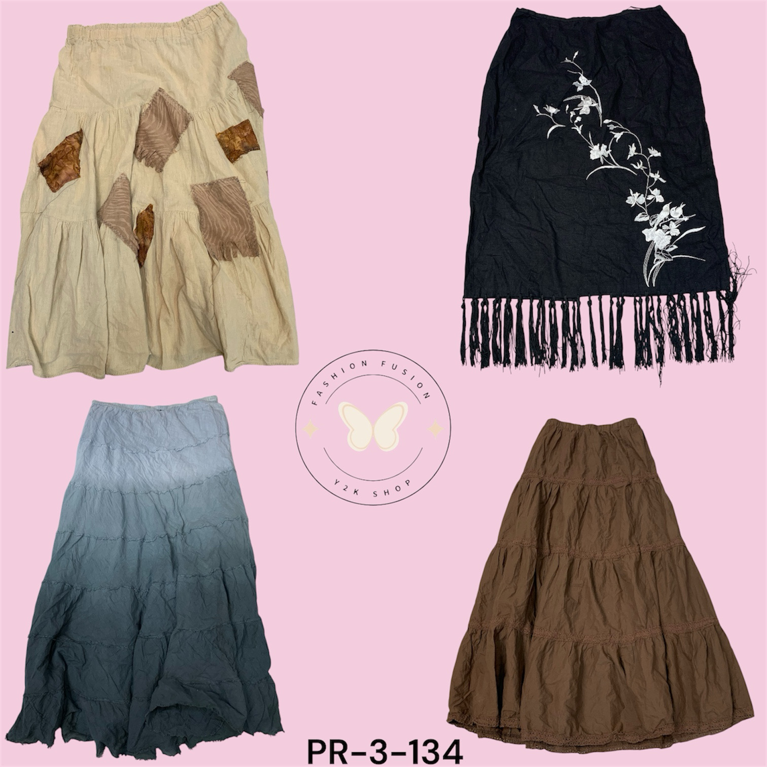 Floral Printed Cotton Skirt for Women – Breathable..